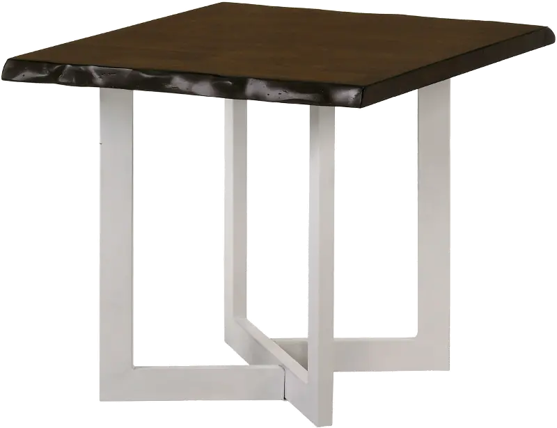 Krestian Oak and White End Table