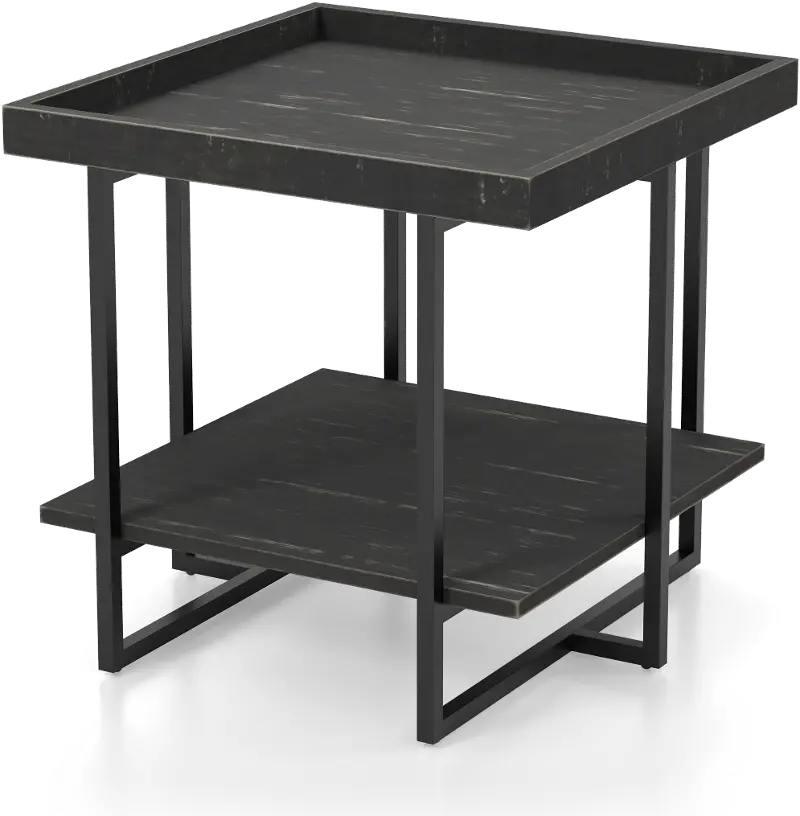 Prakers Black End Table