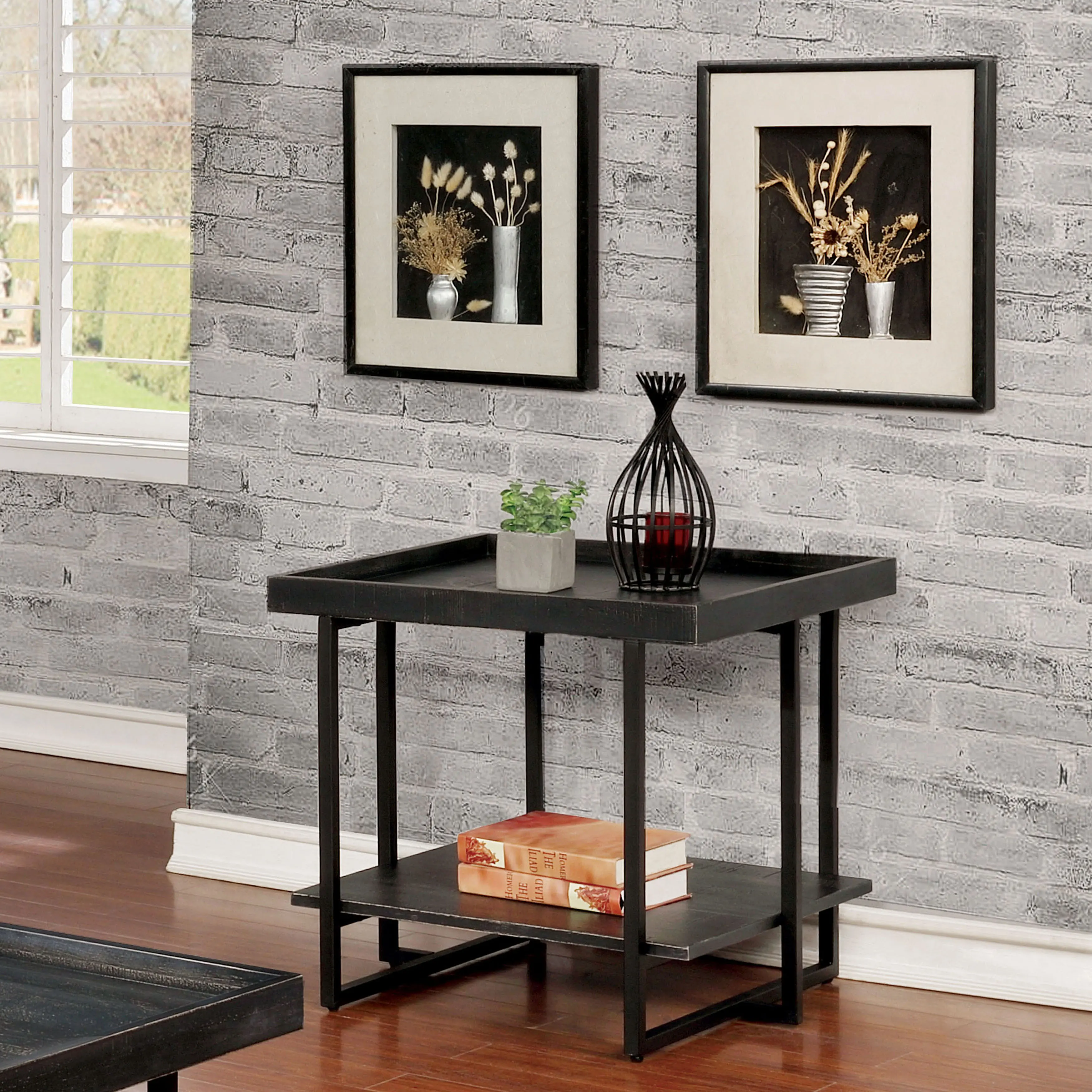IDF-4344E Prakers Black End Table-2