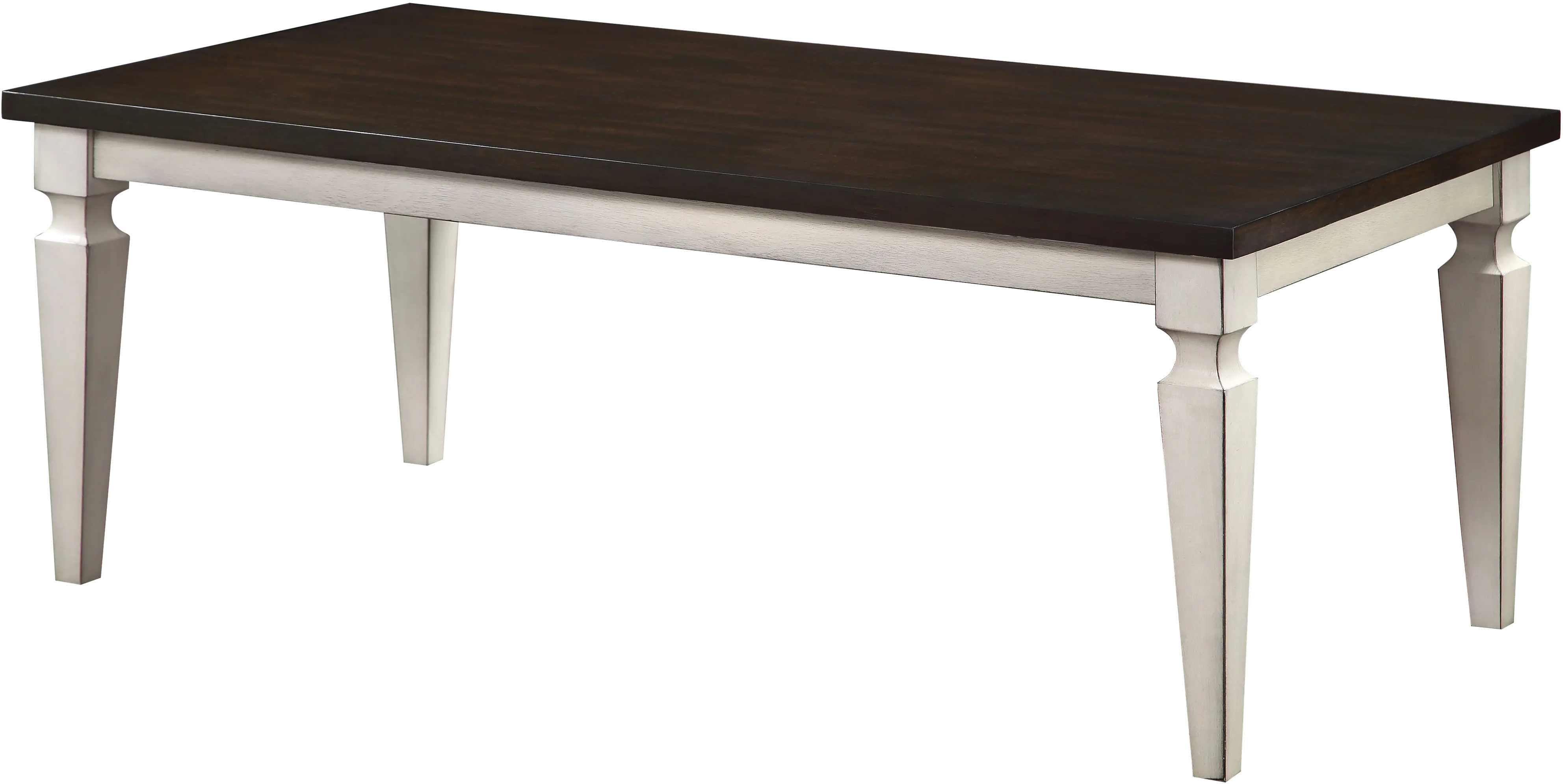 IDF-4388BW-3PK Condway Antique White 3 Piece Coffee Table Set-1