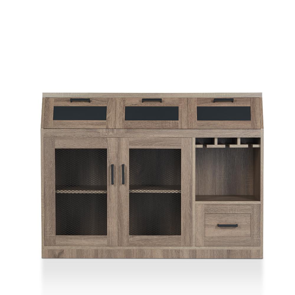 Coffman Brown Buffet with Wine Storage