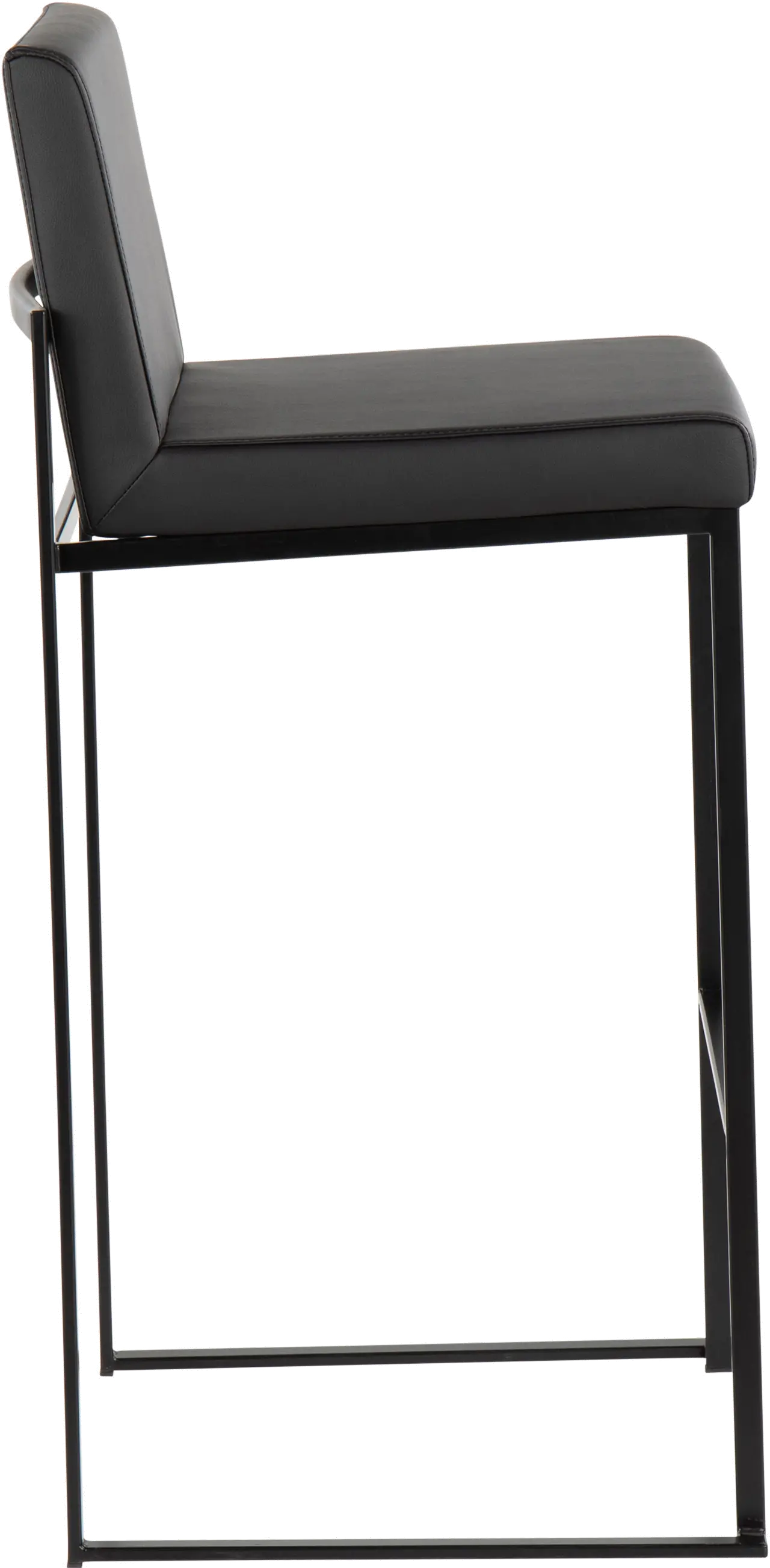 B30-FUJIHB BKBK2 Fuji Black Bar Stool, Set of 2-4