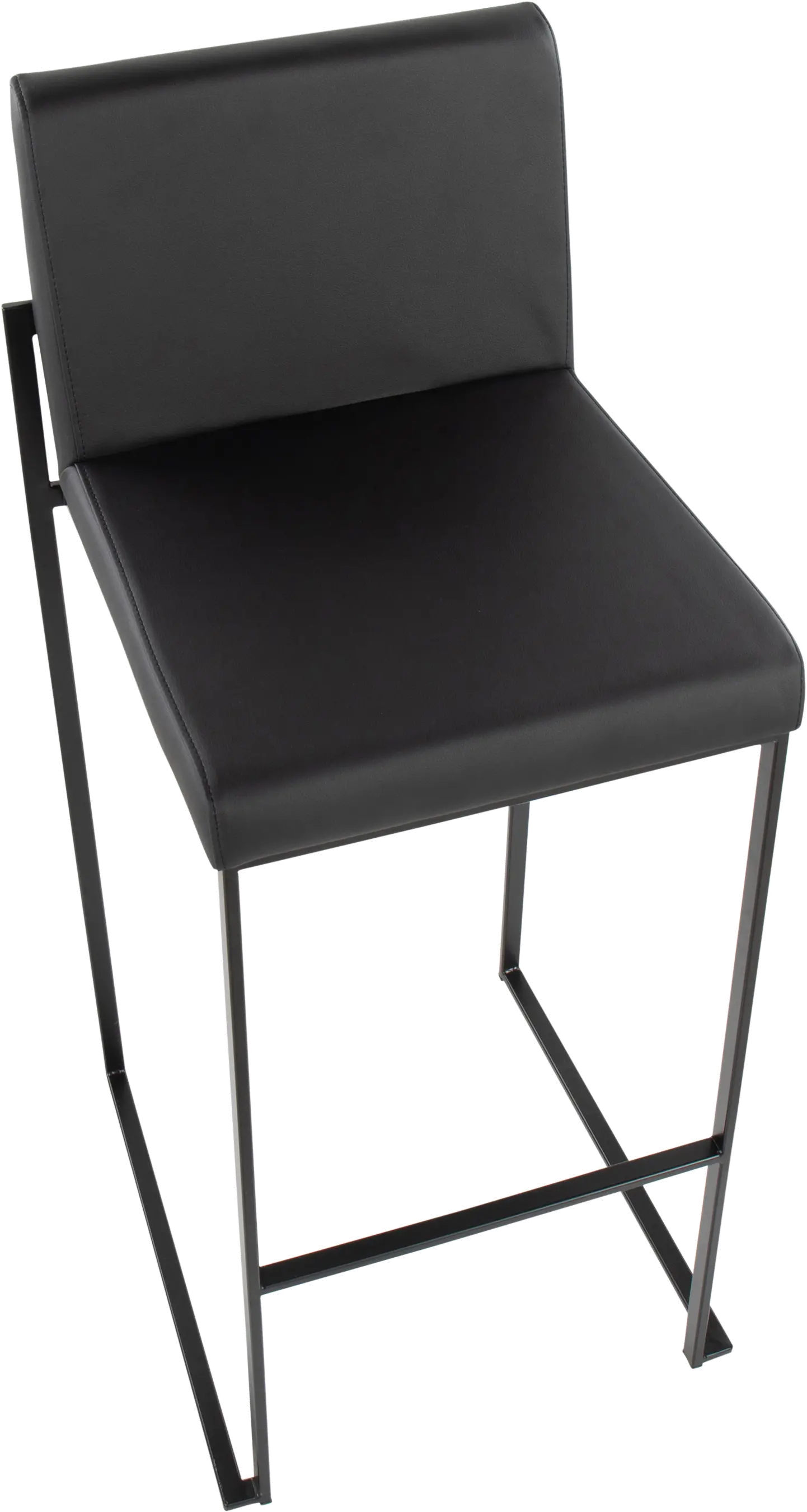 B30-FUJIHB BKBK2 Fuji Black Bar Stool, Set of 2-6