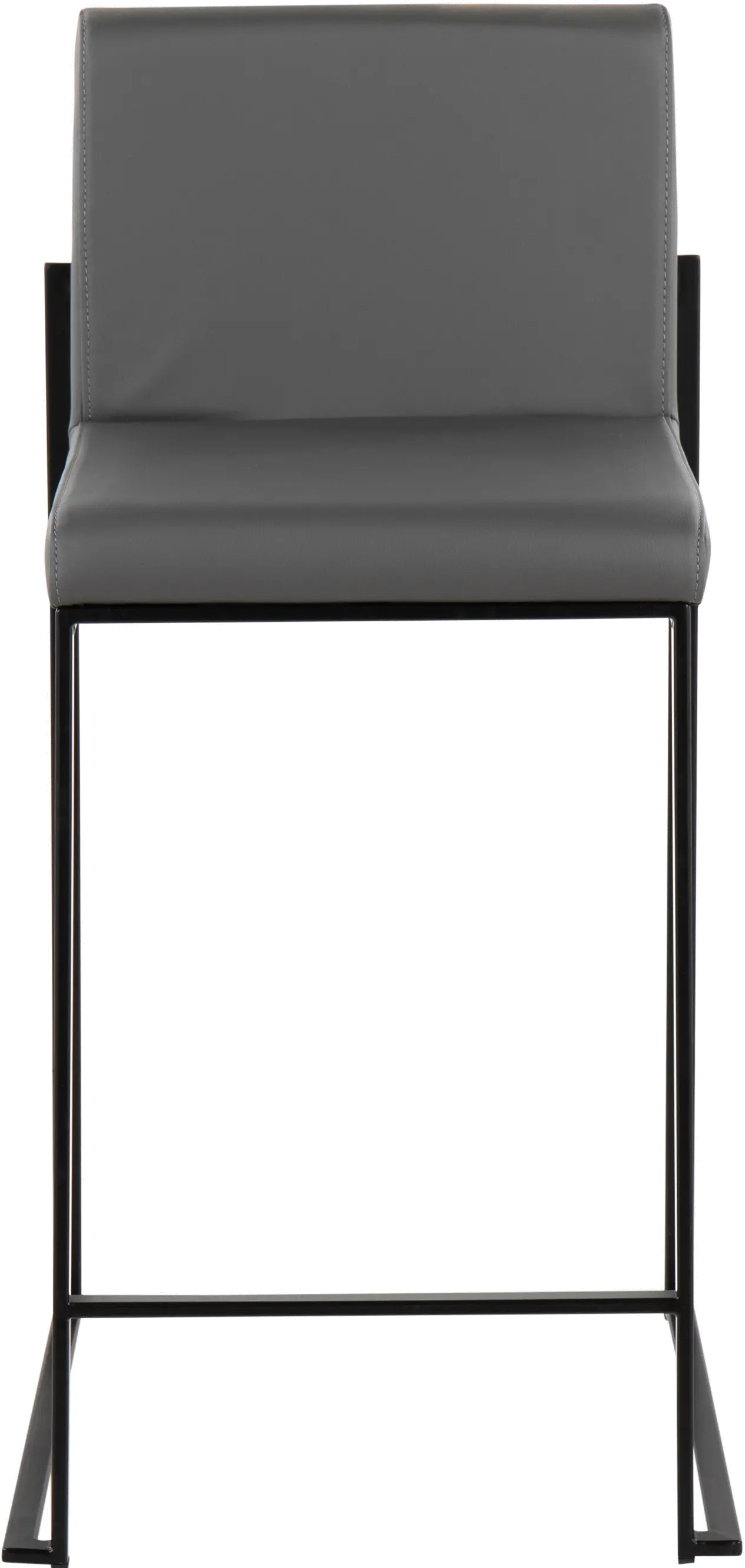 B26-FUJIHB BKGY2 Fuji Black and Gray Counter Height Stool, Set of 2-3