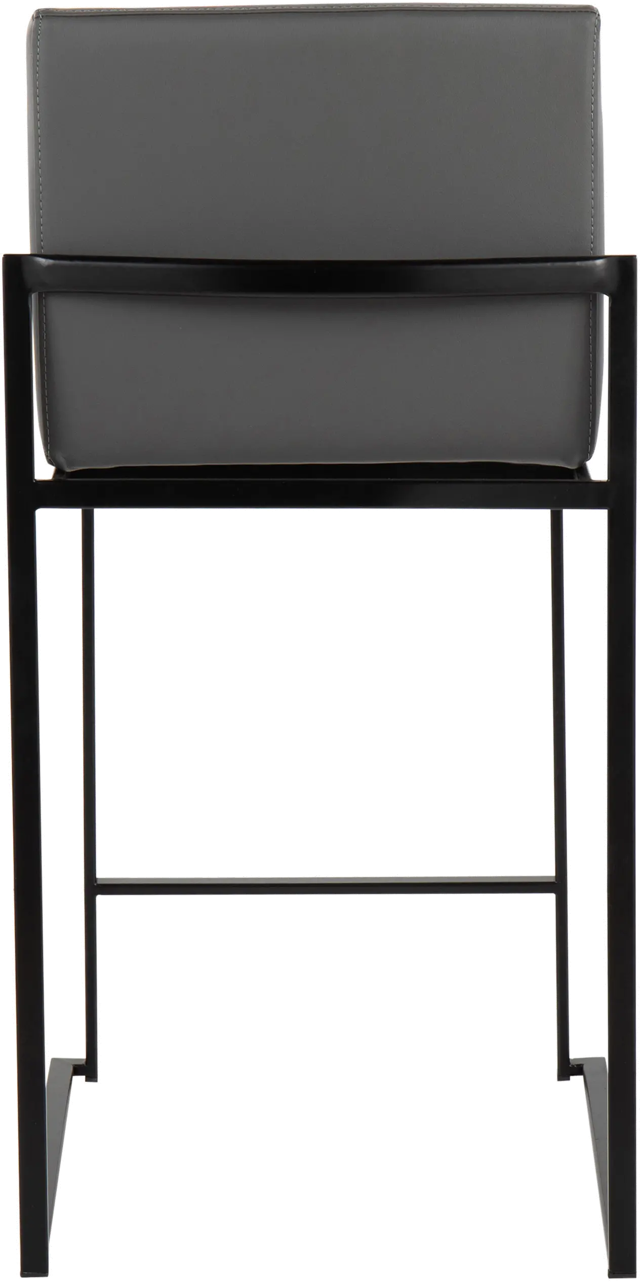 B26-FUJIHB BKGY2 Fuji Black and Gray Counter Height Stool, Set of 2-5