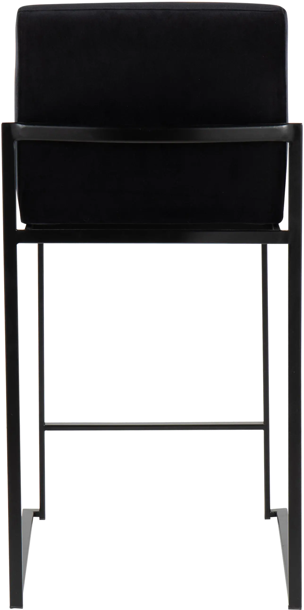 B26-FUJIHB BKVBK2 Fuji Black Velvet Counter Height Stool, Set of 2-5