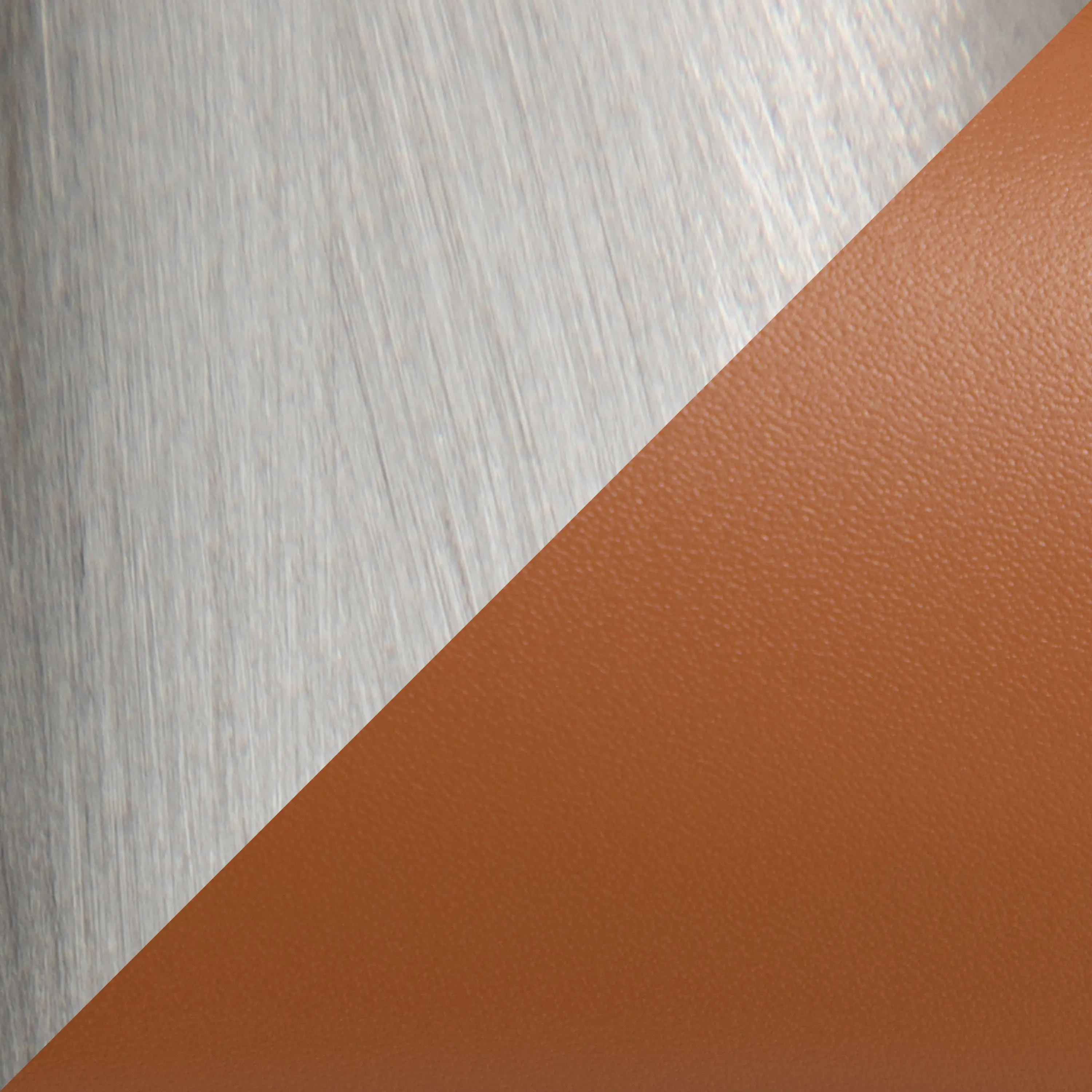 B30-FUJI CAM2 Fuji Low Back Stainless & Camel Faux Leather Barstools, Set of 2-6
