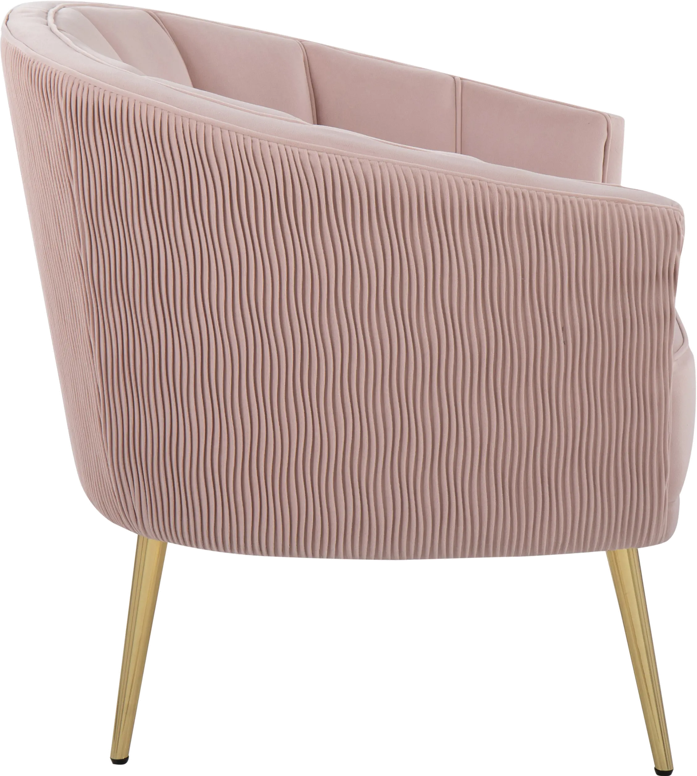 CHR-TANIAPLTWV AUVPK Tania Blush Pleated Waves Glam Accent Chair-4