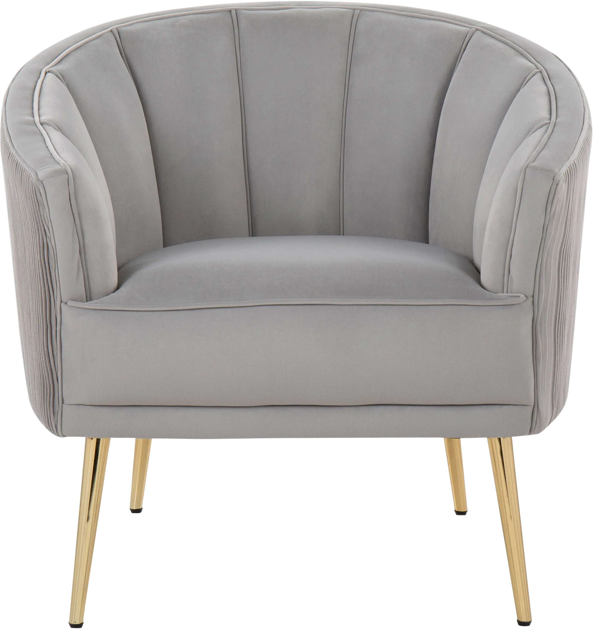 CHR-TANIAPLTWV AUVSV Tania Silver Pleated Waves Glam Accent Chair-3