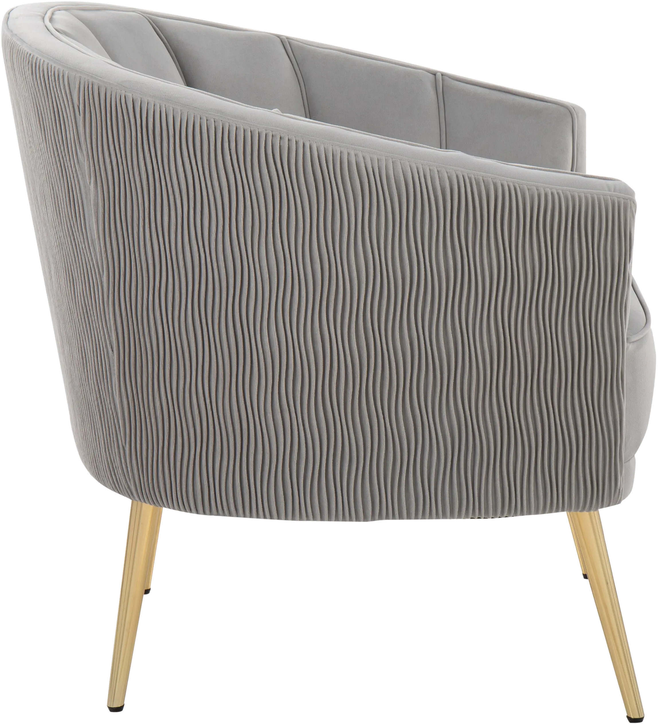 CHR-TANIAPLTWV AUVSV Tania Silver Pleated Waves Glam Accent Chair-4