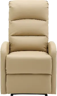 RCL-DORMI BG Dormi Beige Faux Leather Manual Recliner