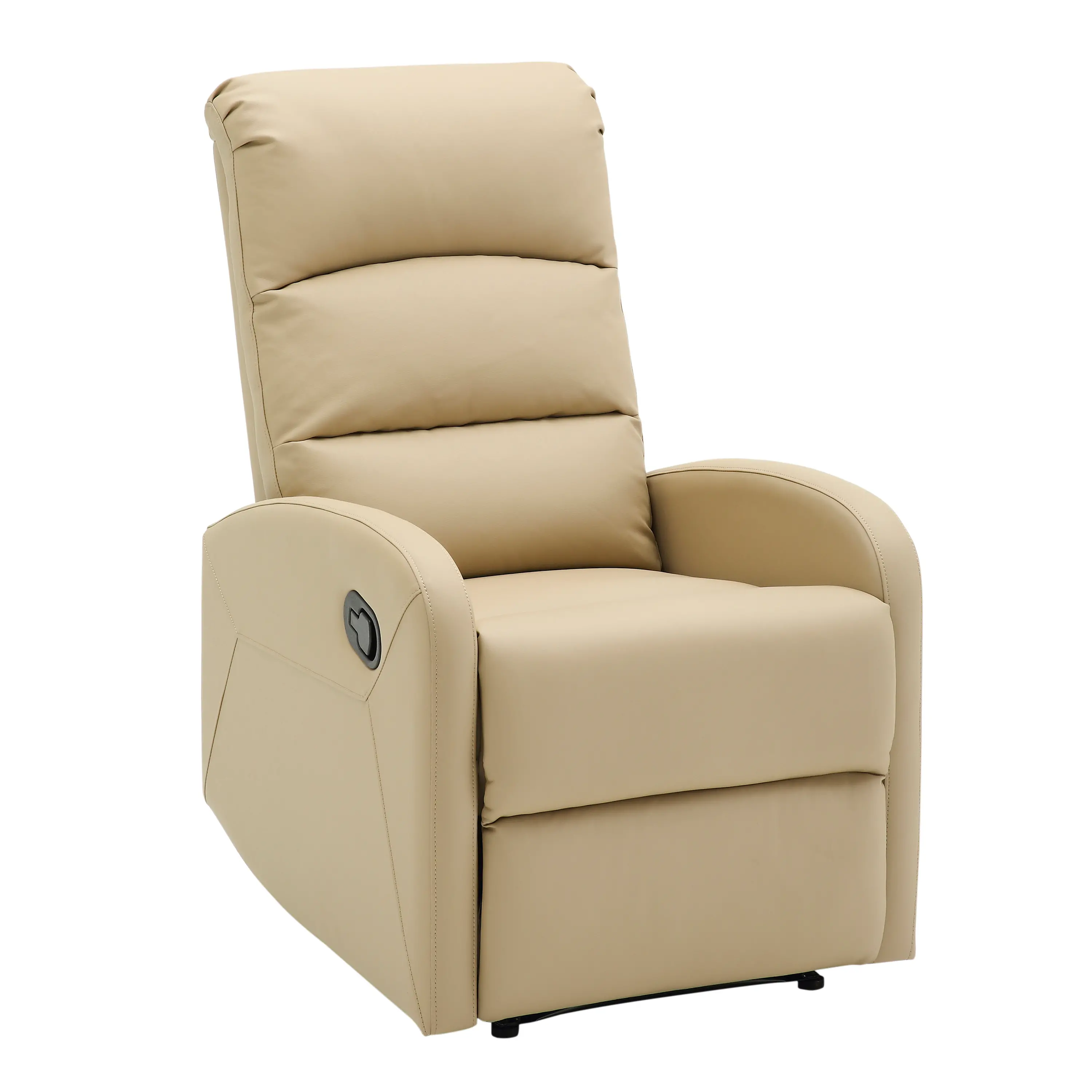 RCL-DORMI BG Dormi Beige Faux Leather Manual Recliner-3