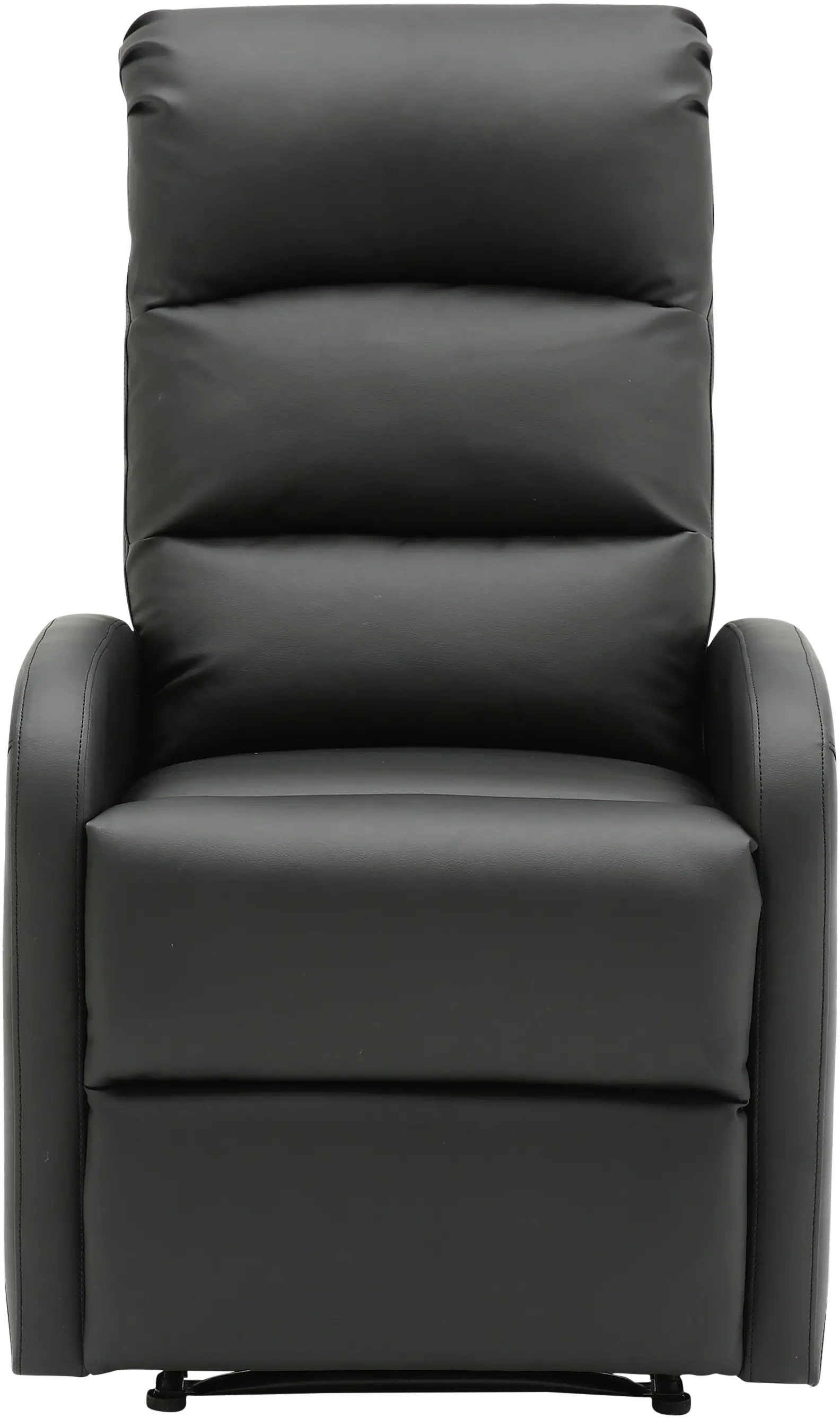 RCL-DORMI BK Dormi Black Faux Leather Manual Recliner-1