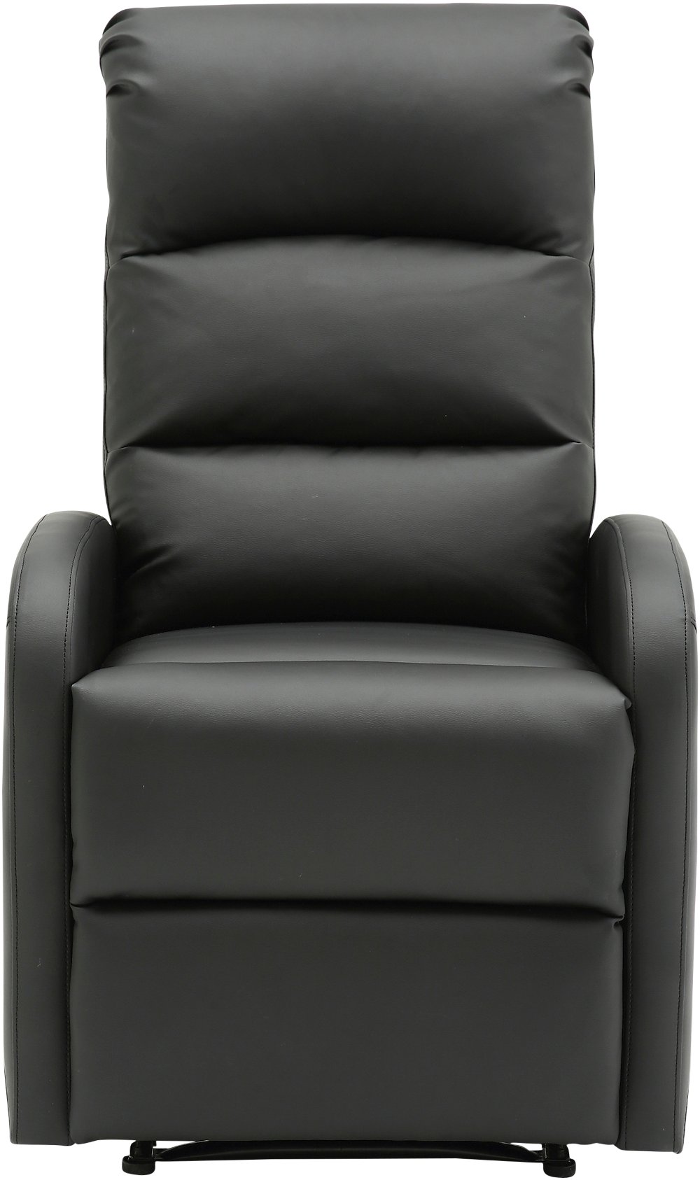 Dormi Black Faux Leather Manual Recliner