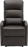 RCL-DORMI BN Dormi Brown Faux Leather Manual Recliner