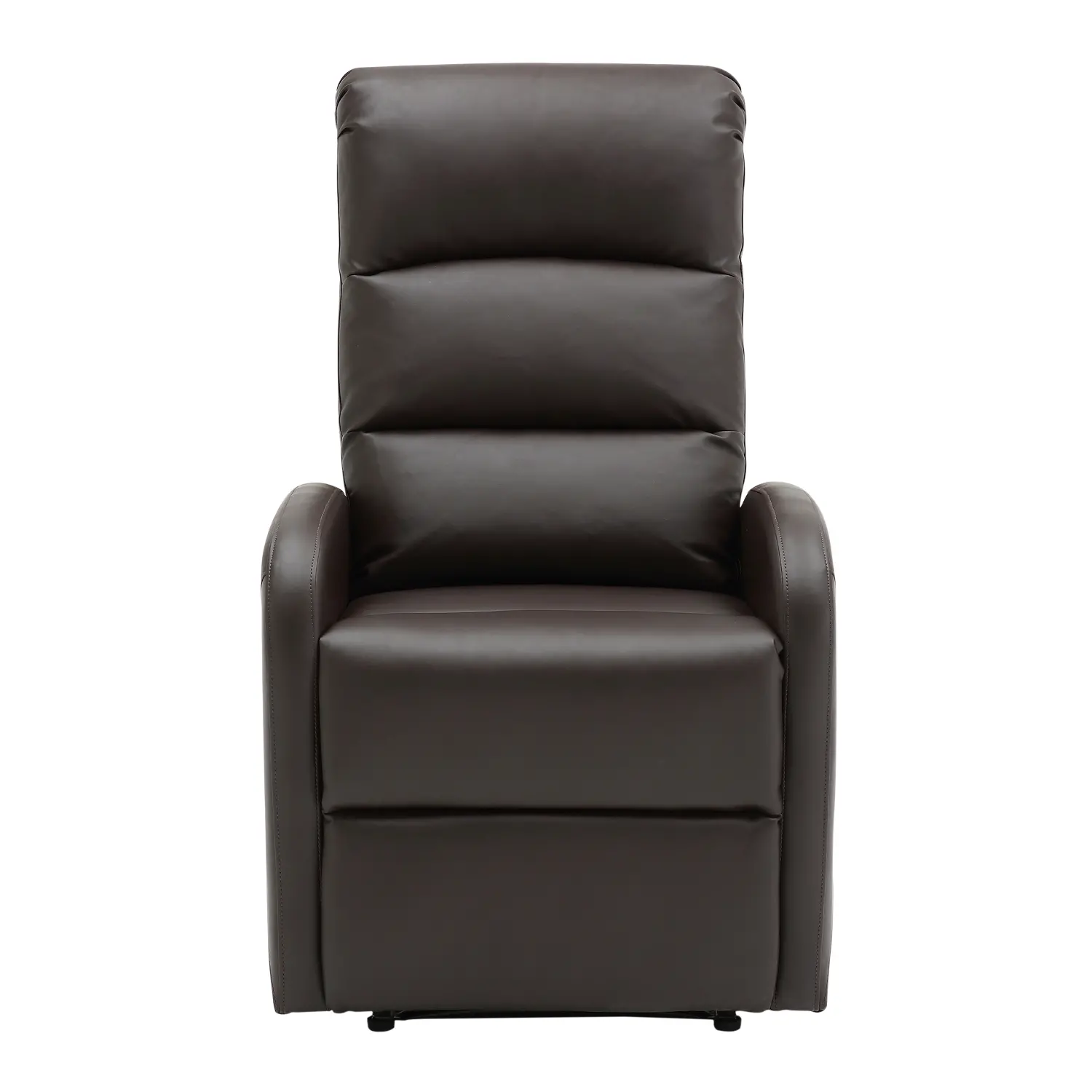 RCL-DORMI BN Dormi Brown Faux Leather Manual Recliner-1