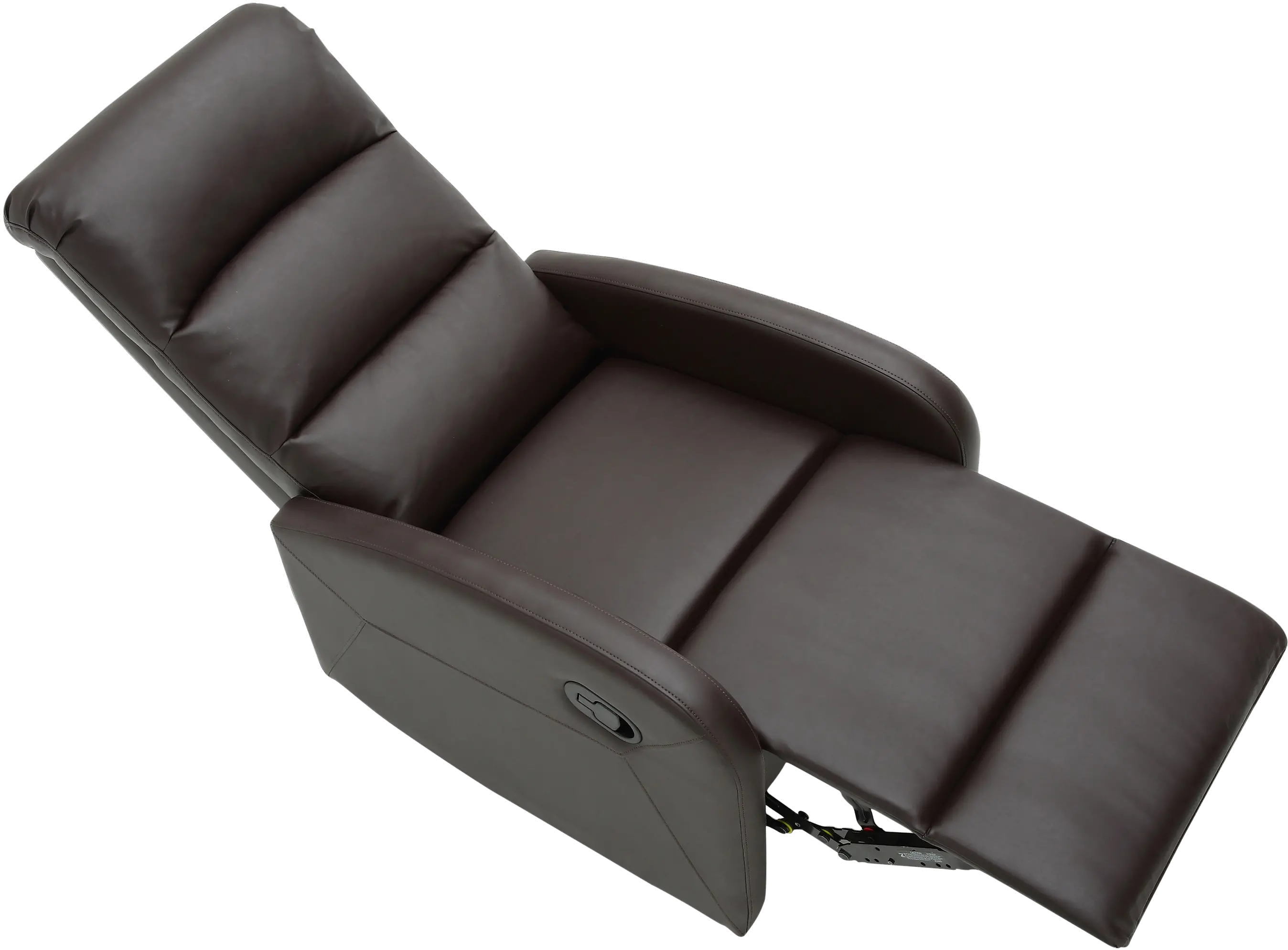 RCL-DORMI BN Dormi Brown Faux Leather Manual Recliner-5