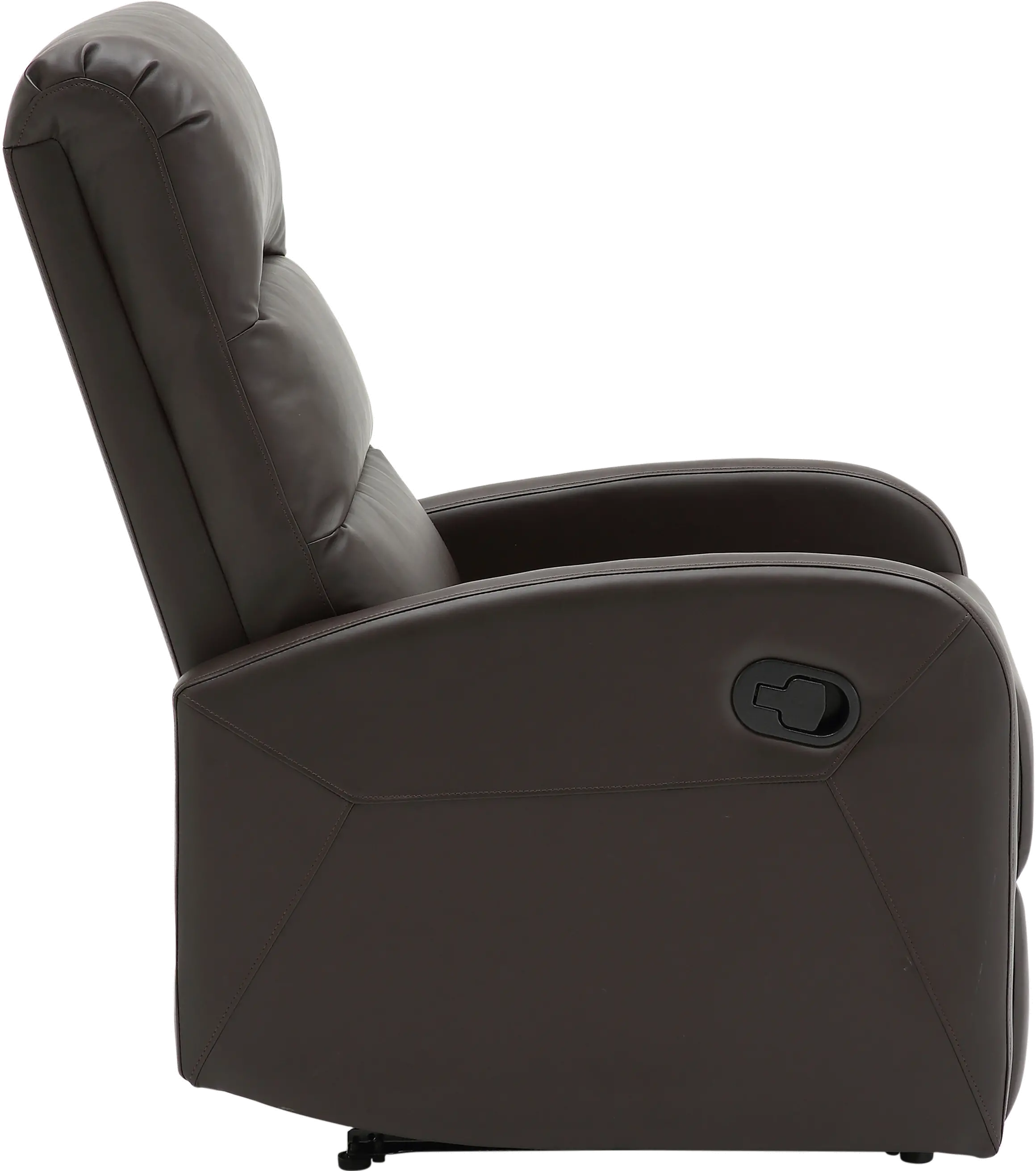 RCL-DORMI BN Dormi Brown Faux Leather Manual Recliner-6