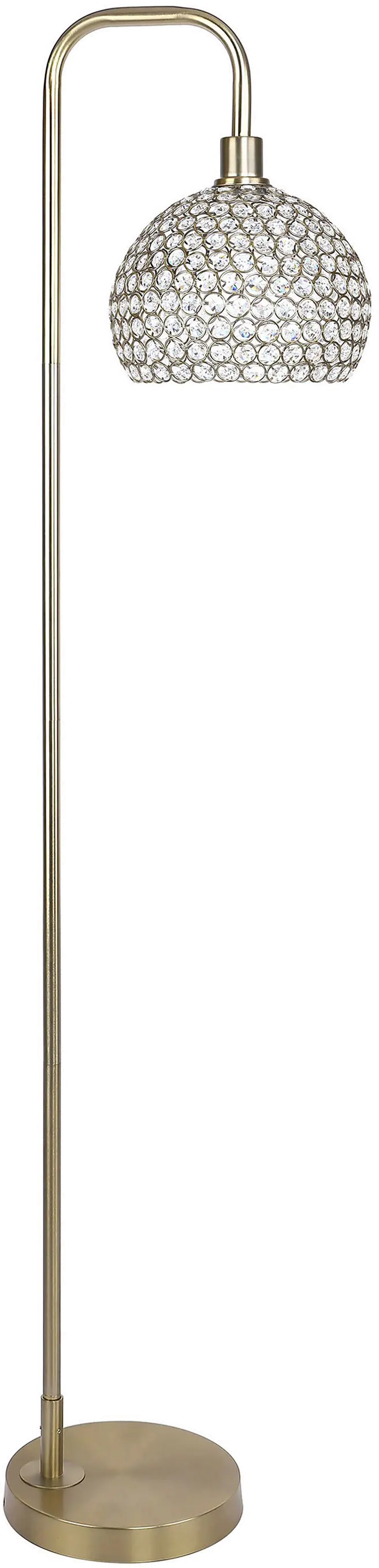 FL61-CANBEL-DBL AUK9 Canbel Gold & Crystal Floor Lamp-1