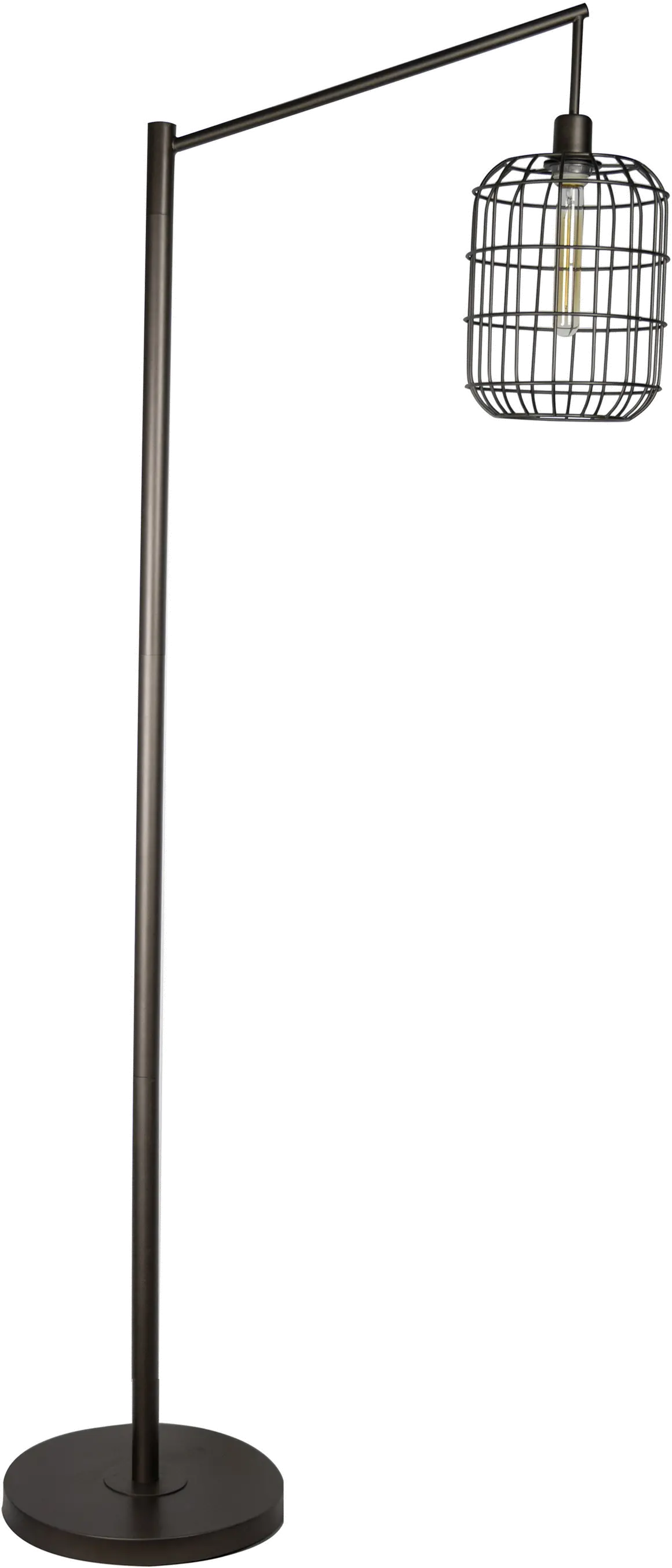 FL67-INDY-DBL GY Indy Slate Gray Wire Floor Lamp-1