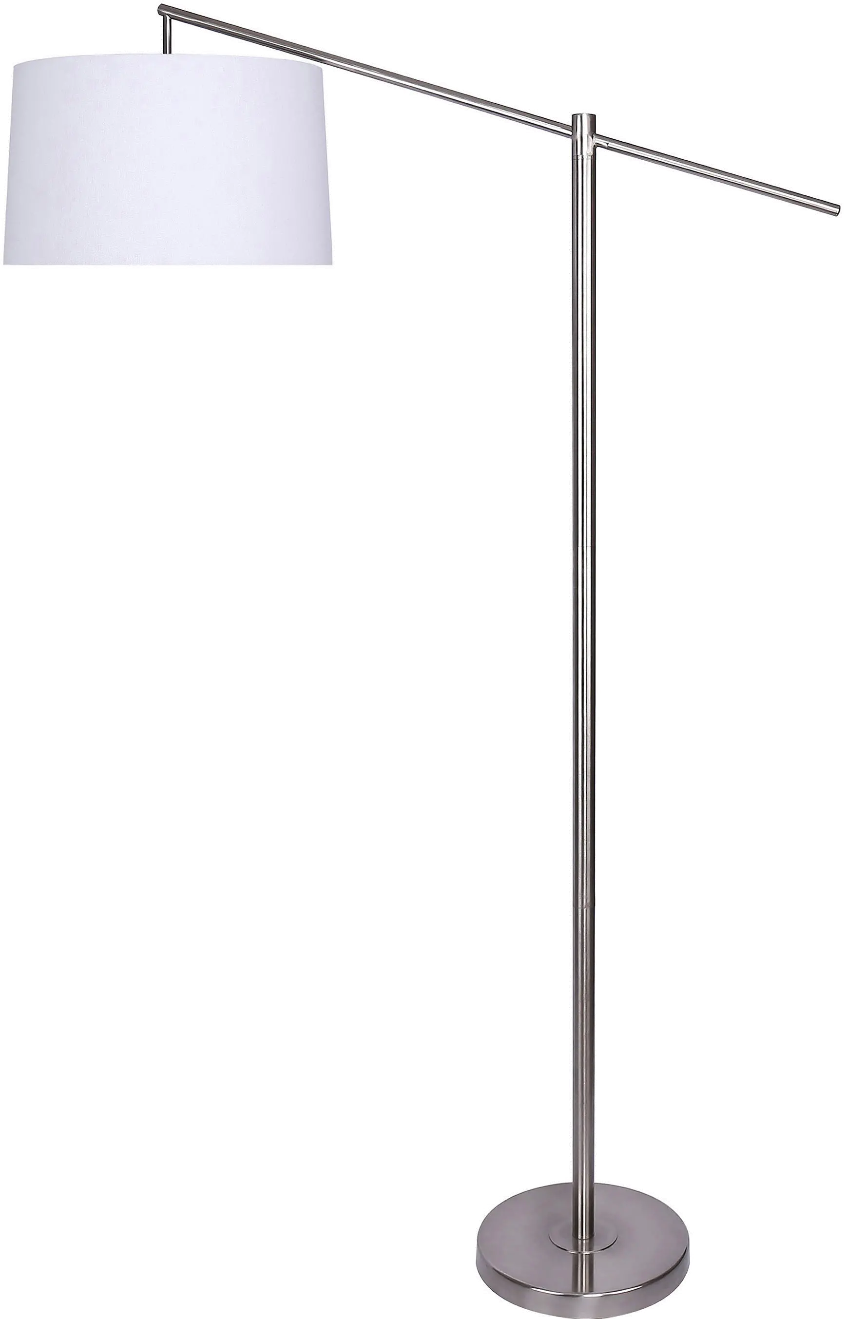 FL69-CASPR-DBL NIW Casper Minimal Nickel Floor Lamp-1