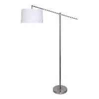 FL69-CASPR-DBL NIW Casper Minimal Nickel Floor Lamp