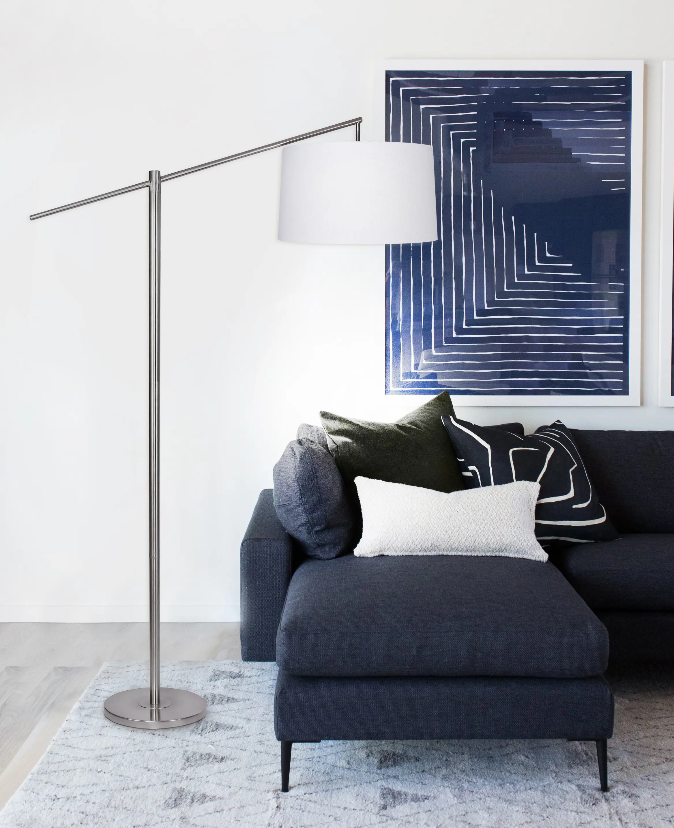 FL69-CASPR-DBL NIW Casper Minimal Nickel Floor Lamp-2