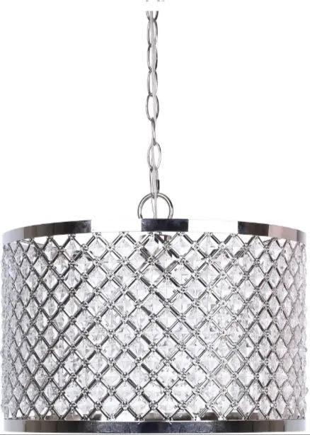 PL10-DANGLE-RBW NIK9 Dangles Polished Nickel Drum Pendant Light-2
