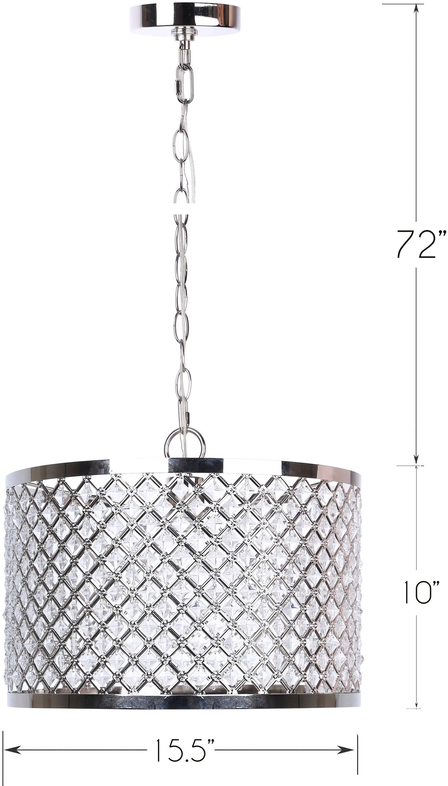 PL10-DANGLE-RBW NIK9 Dangles Polished Nickel Drum Pendant Light-4