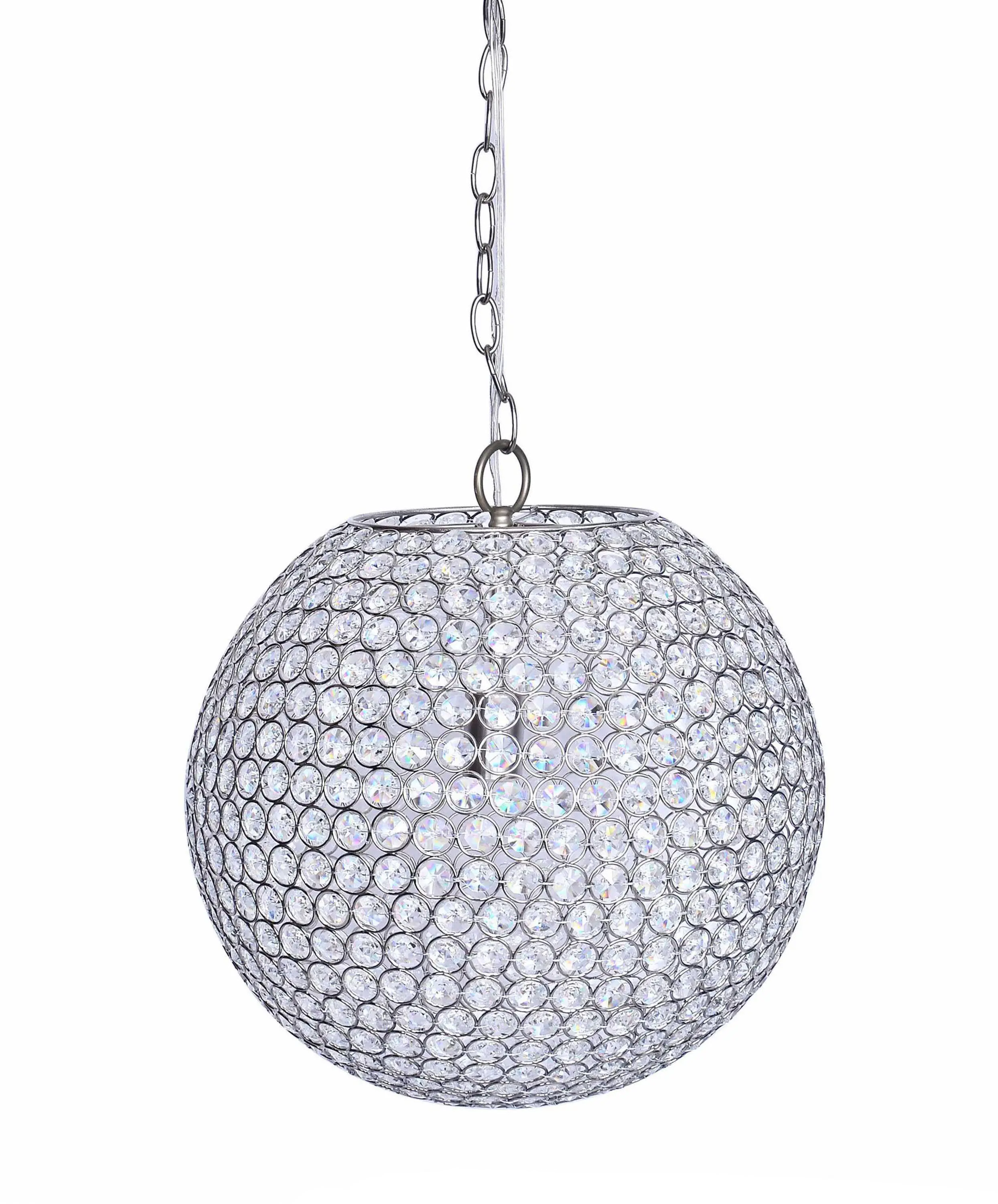 PL14-CRYSTAL-DBL K9CHRM Crystal Gold Pendant Lamp-2
