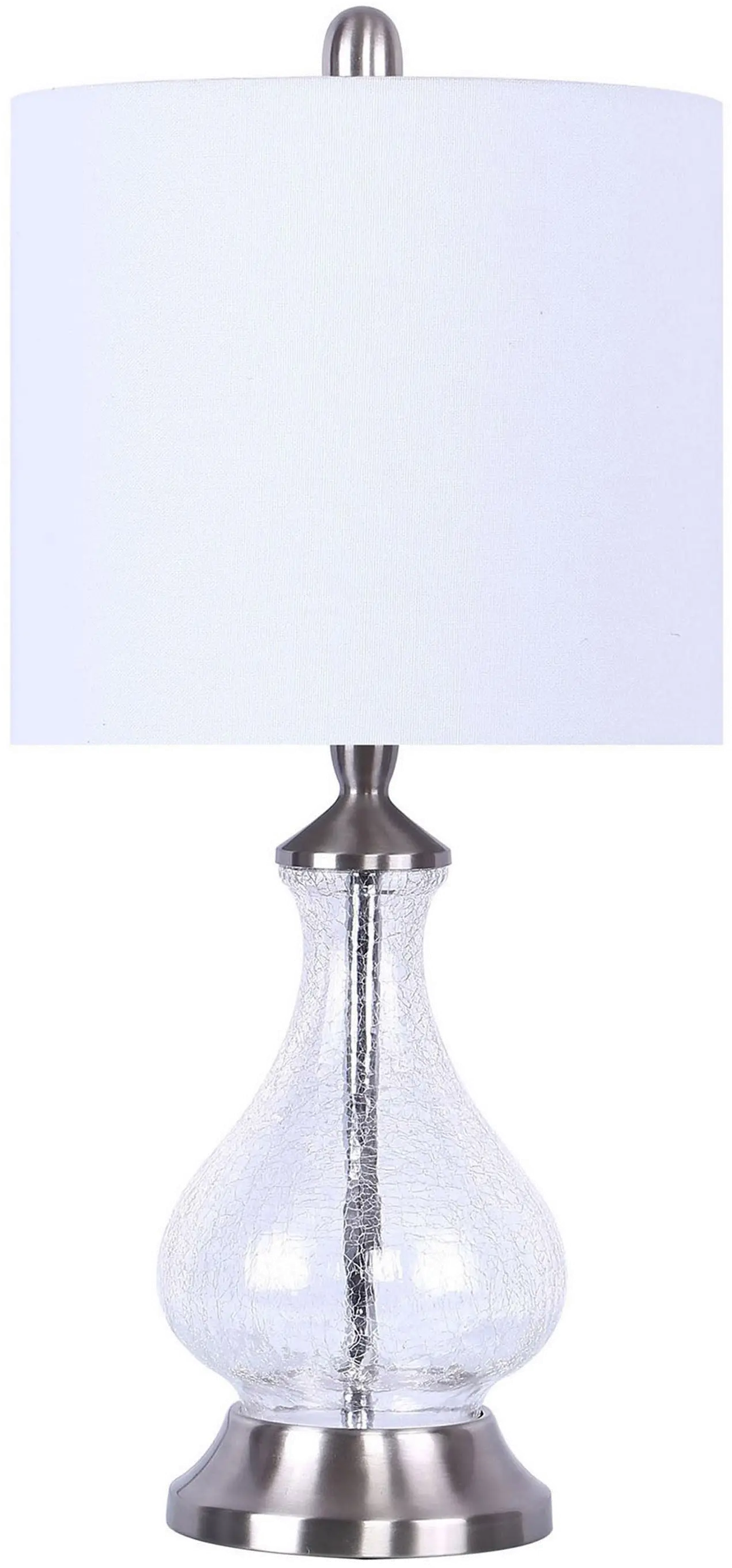 TL22-JASM-HHH GLW Jasmine Clear Crackle Glass Accent Lamp-1