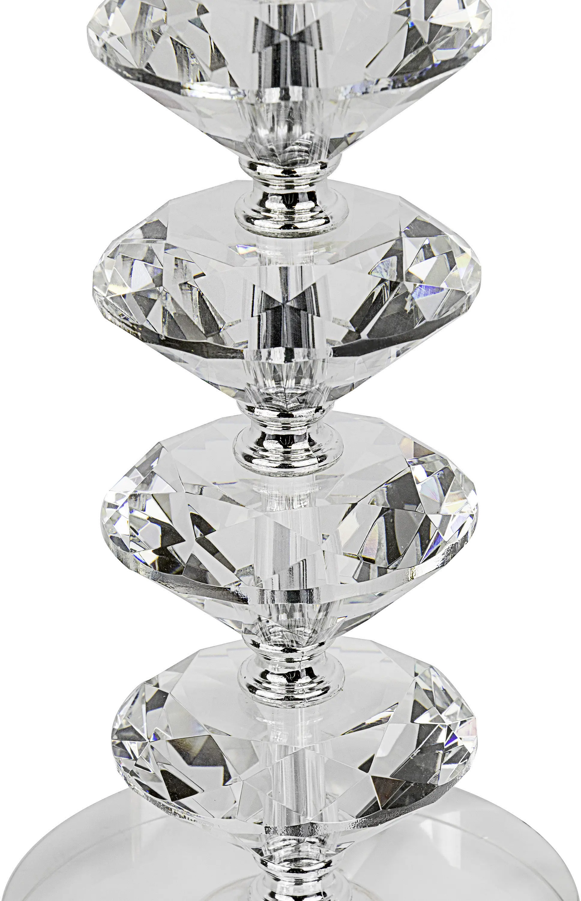 TL23-DIAMSTK-RBW K9W2 Diamond Chrome Table Lamps, Set of 2-4