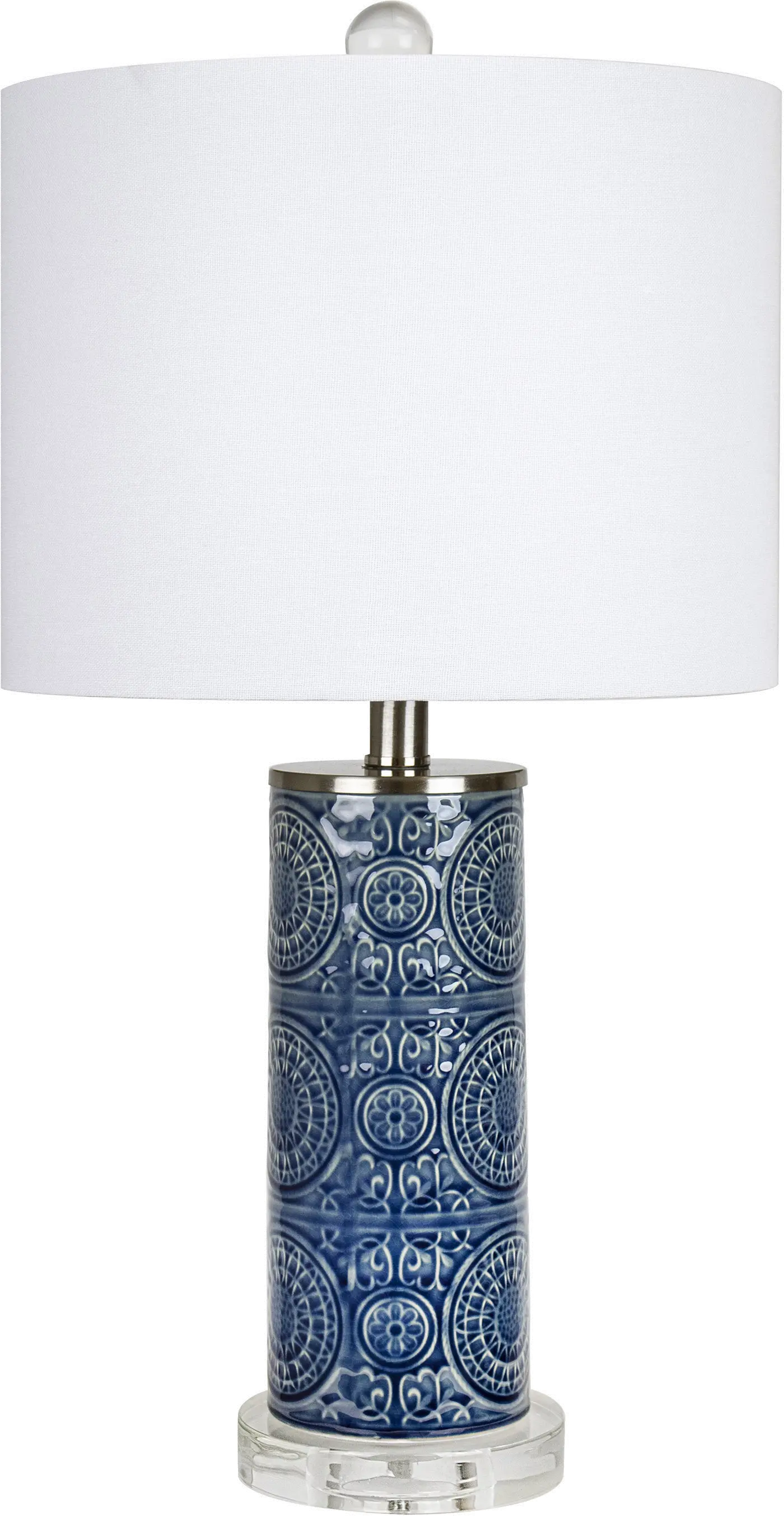 TL23-SPYRO-RBW BUW Spyro Bijou Blue Ceramic Table Lamp-1