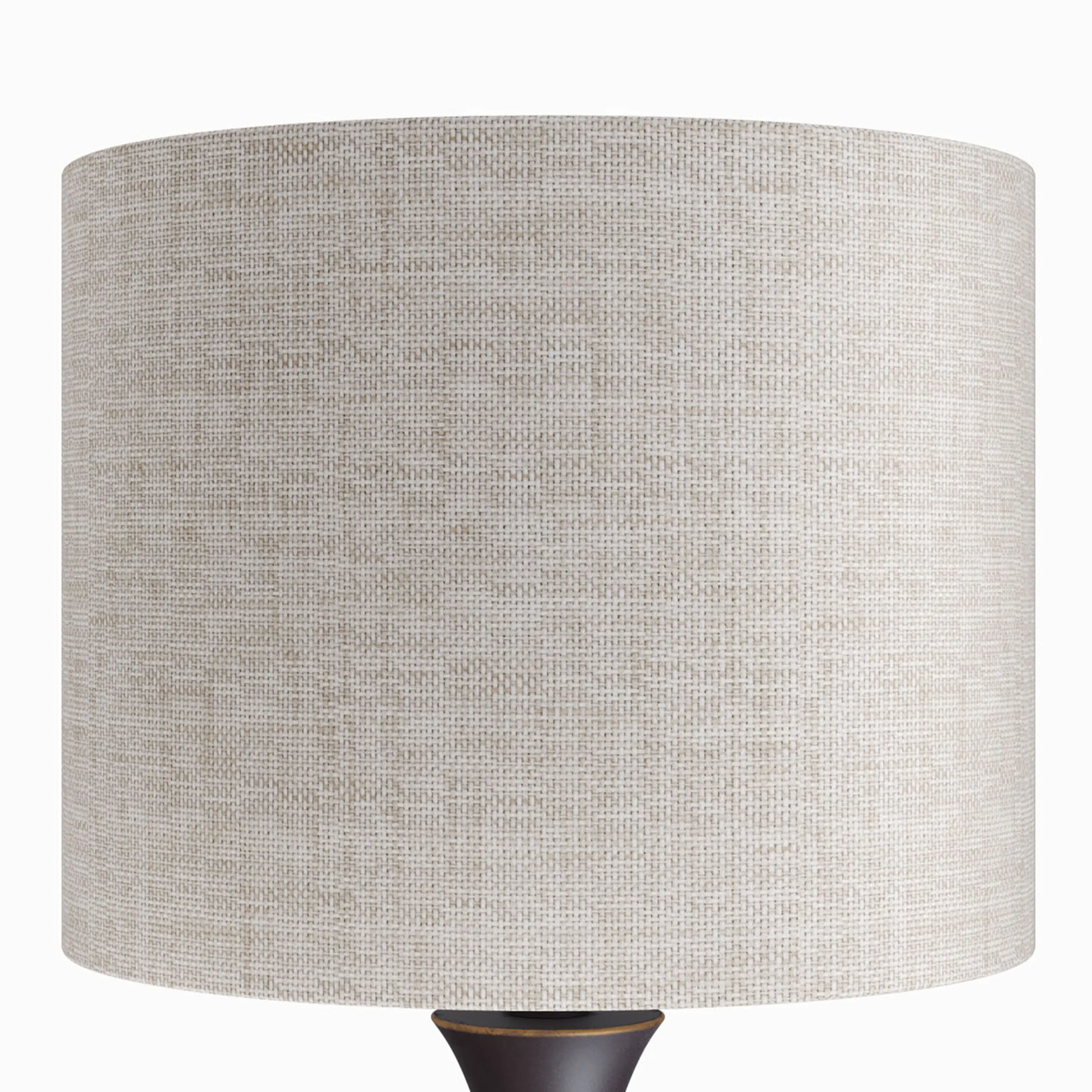 TL24-LENUXE-DBL OBNA2 Lenuxe Bronze Table Lamps with Natural Linen Shades, Set of 2-3