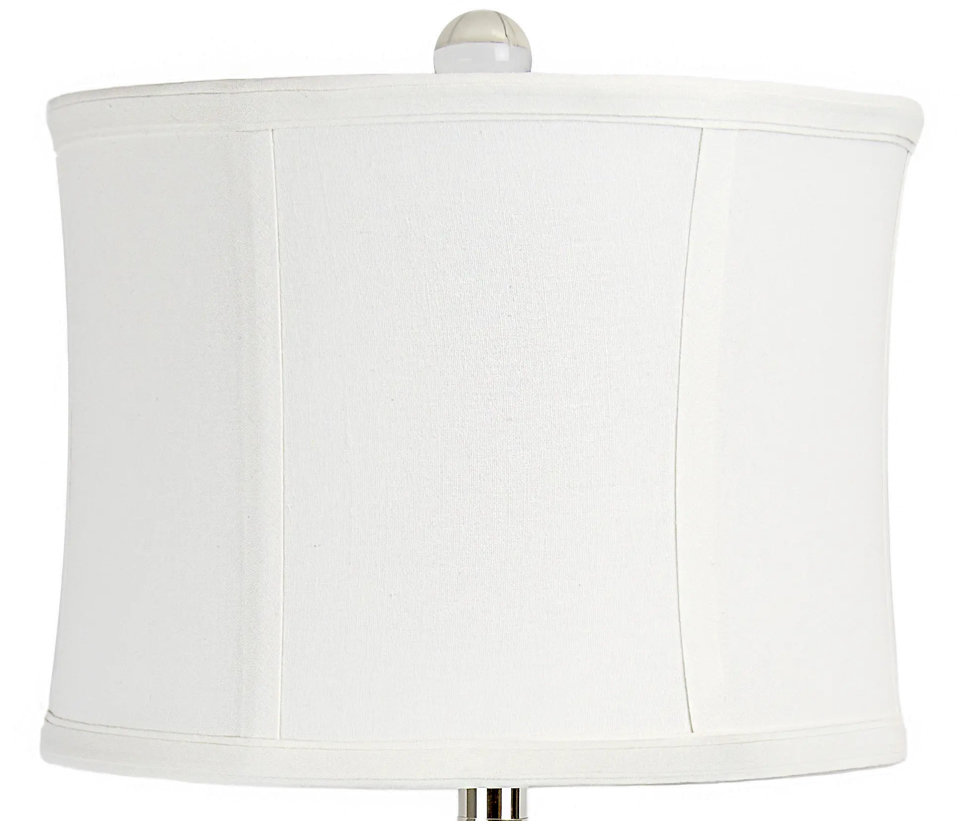 TL25-DIAMPIL-RBW K9W2 Diamond Pillar Table Lamps with Off-White Linen Shades, Set of 2-3