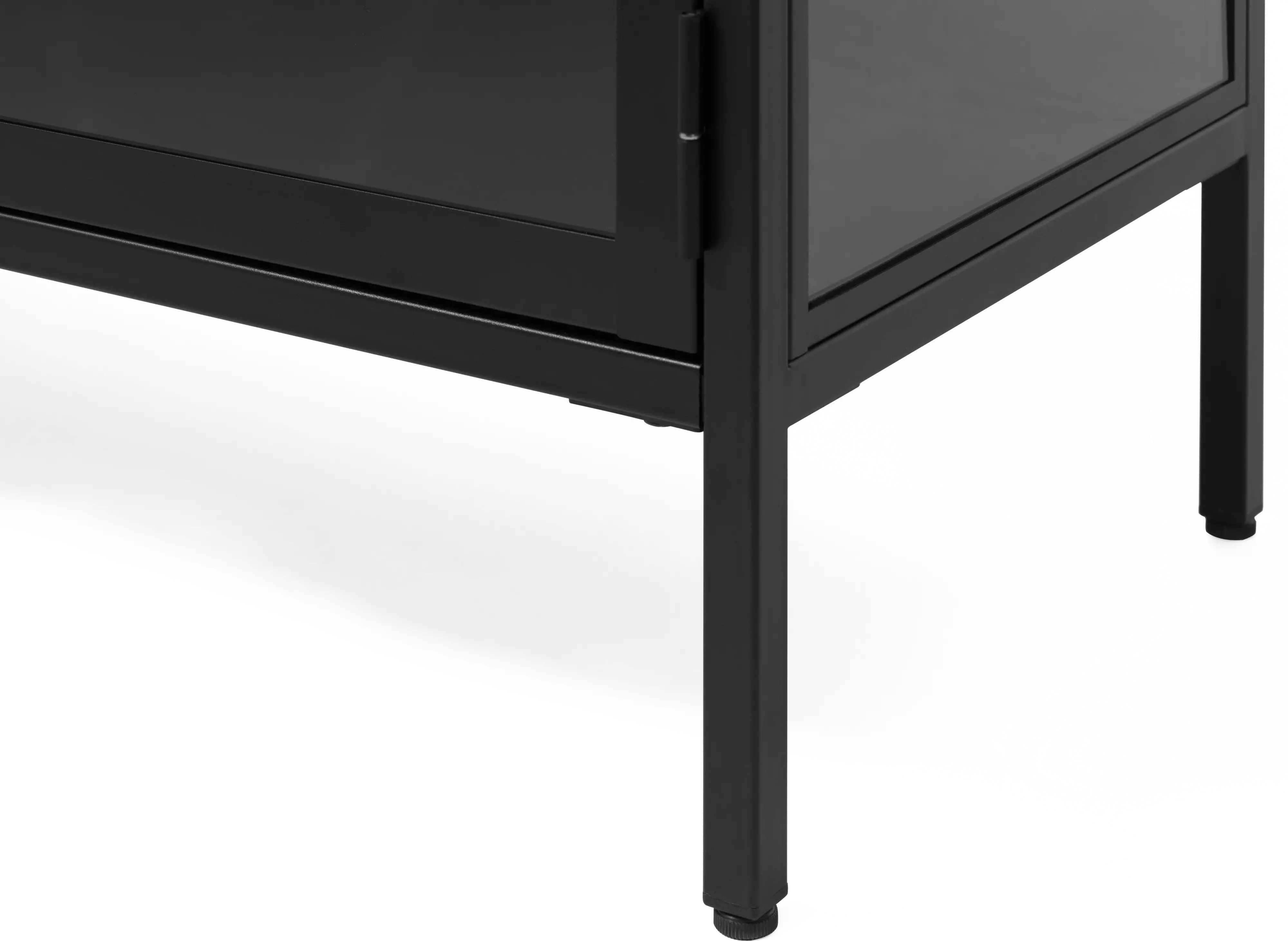 Carmel Black Metal & Glass 3-Section Sideboard-7