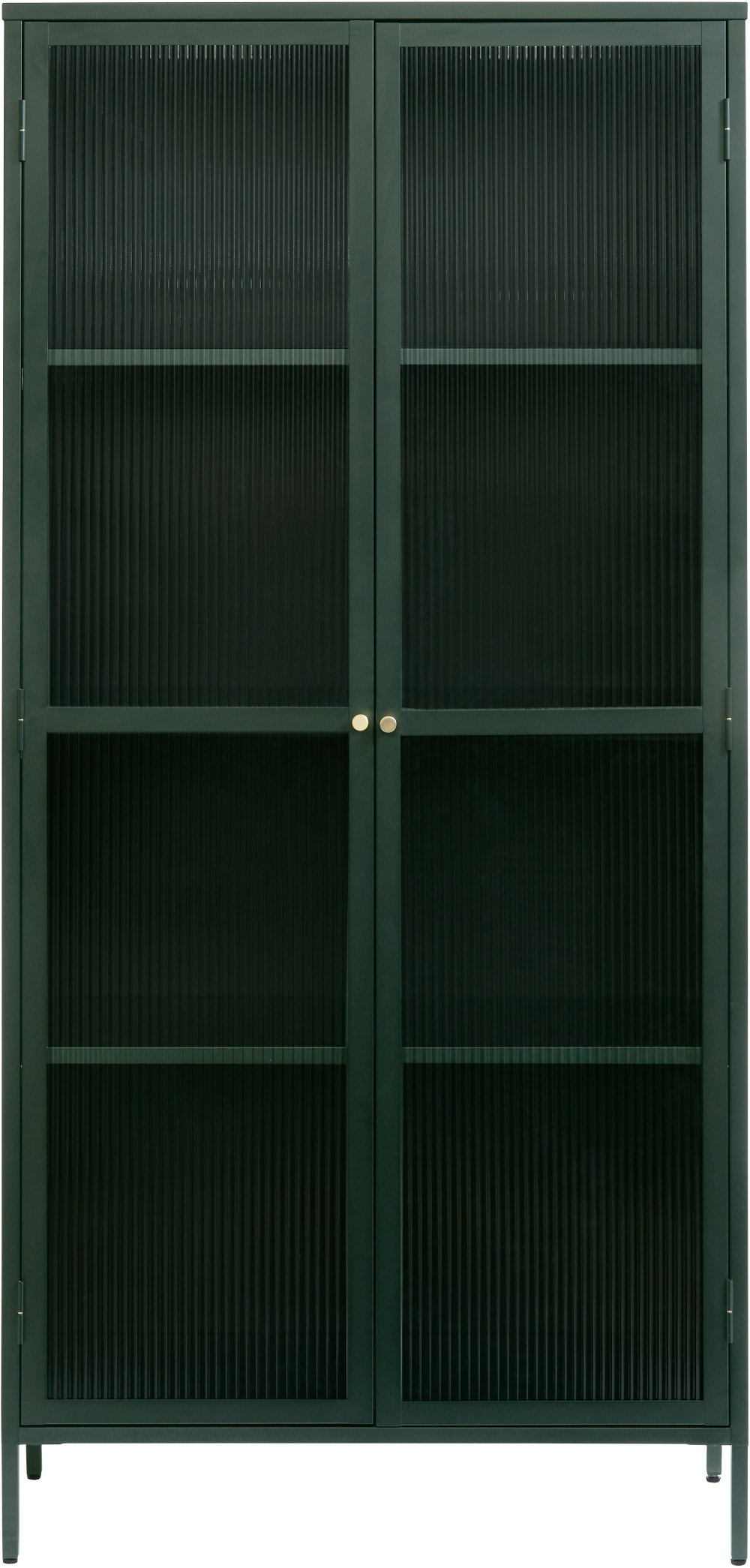 Bronco Green Metal & Glass 75" Tall Display Cabinet