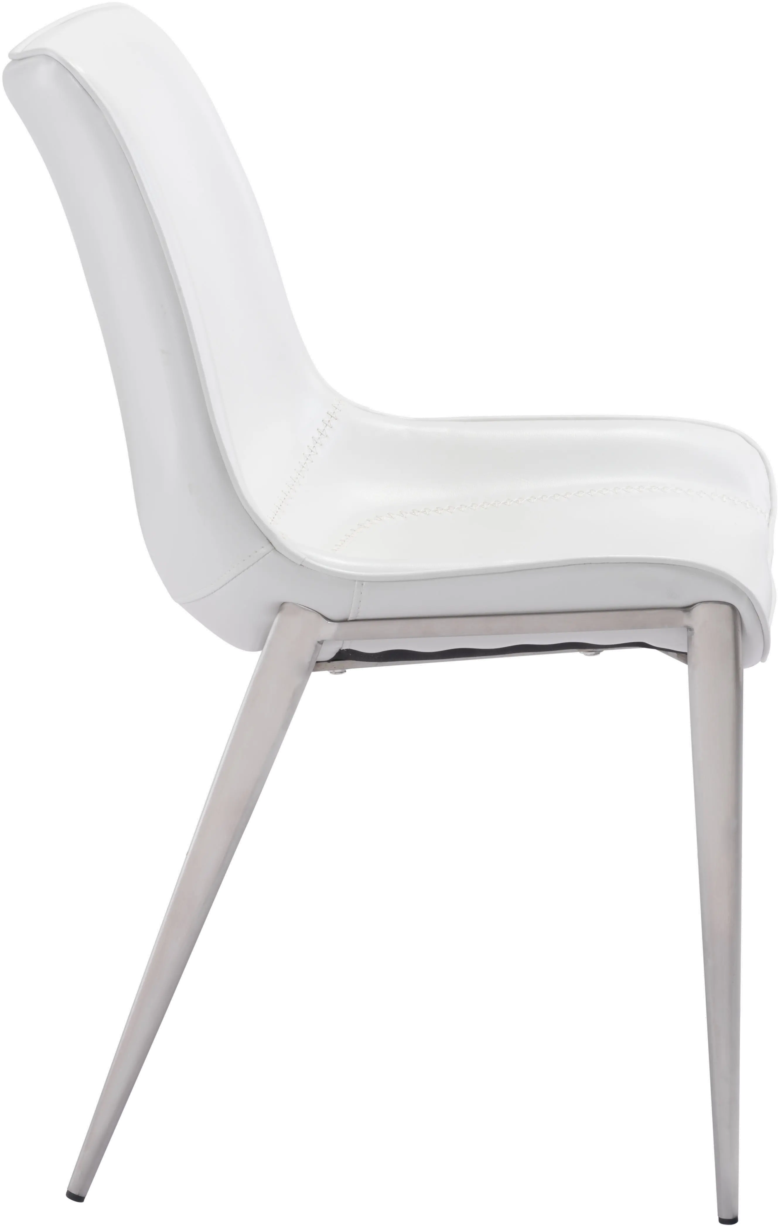 Magnus White Dining Chair, Set of 2-4