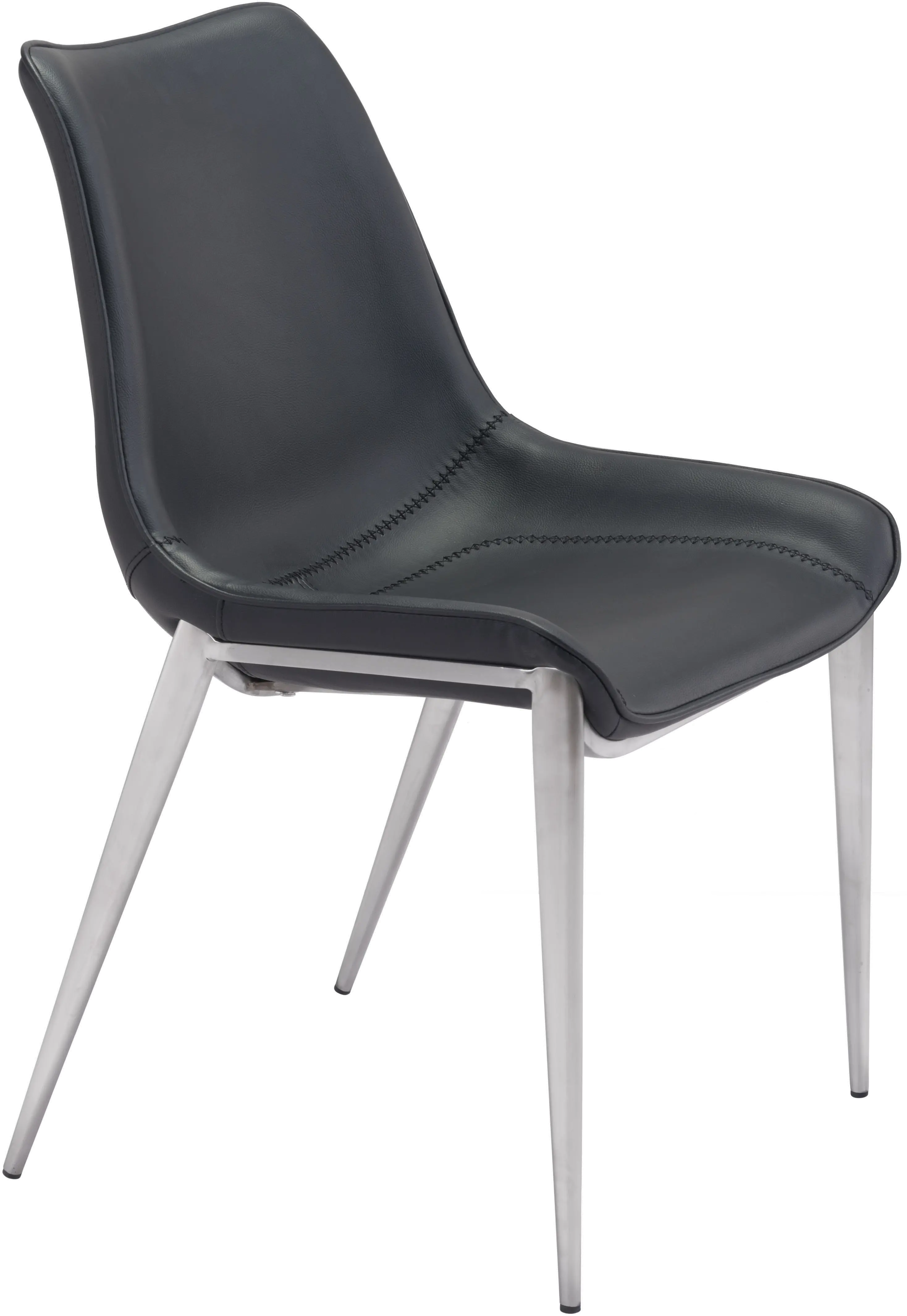 Magnus Black Dining Room Chair, Set of 2-1