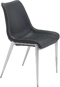 Magnus Black Dining Room Chair, Set of 2