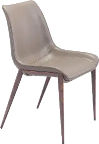 Magnus Gray and Walnut Dining Chair, Set of 2
