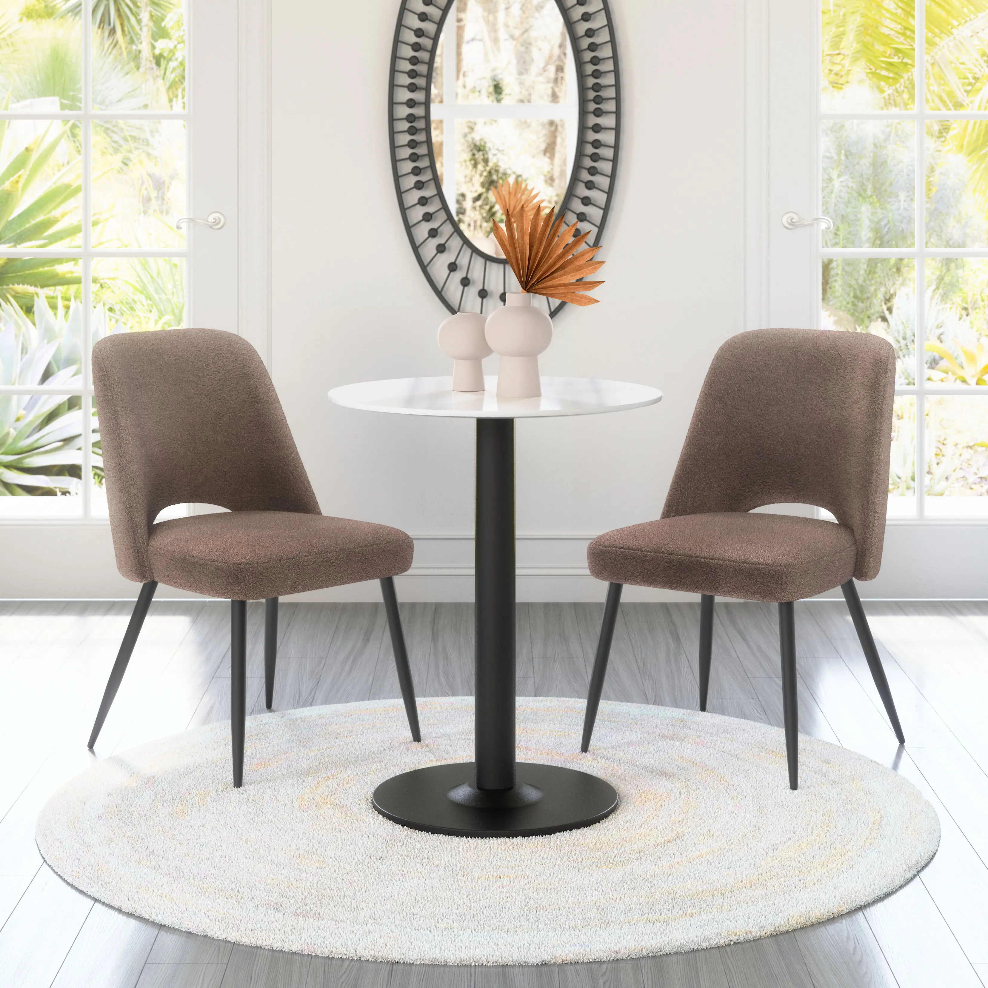 Teddy Brown Dining Chair, Set of 2-2