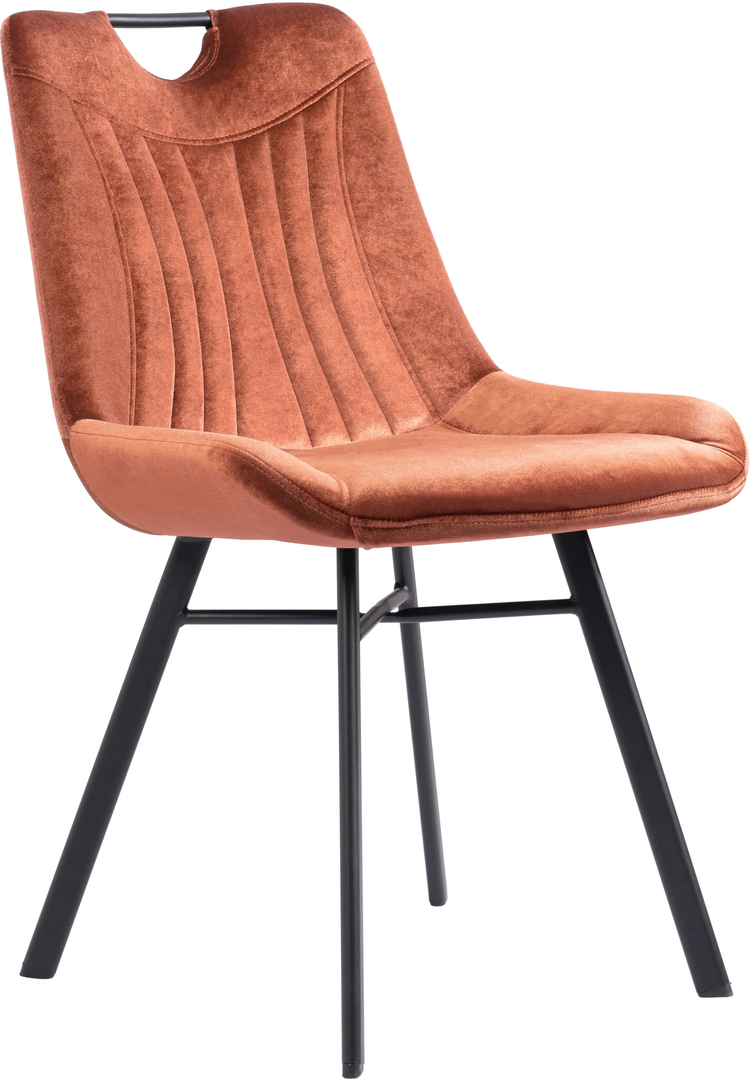 Tyler Brown Velvet Dining Chair, Set of 2-1