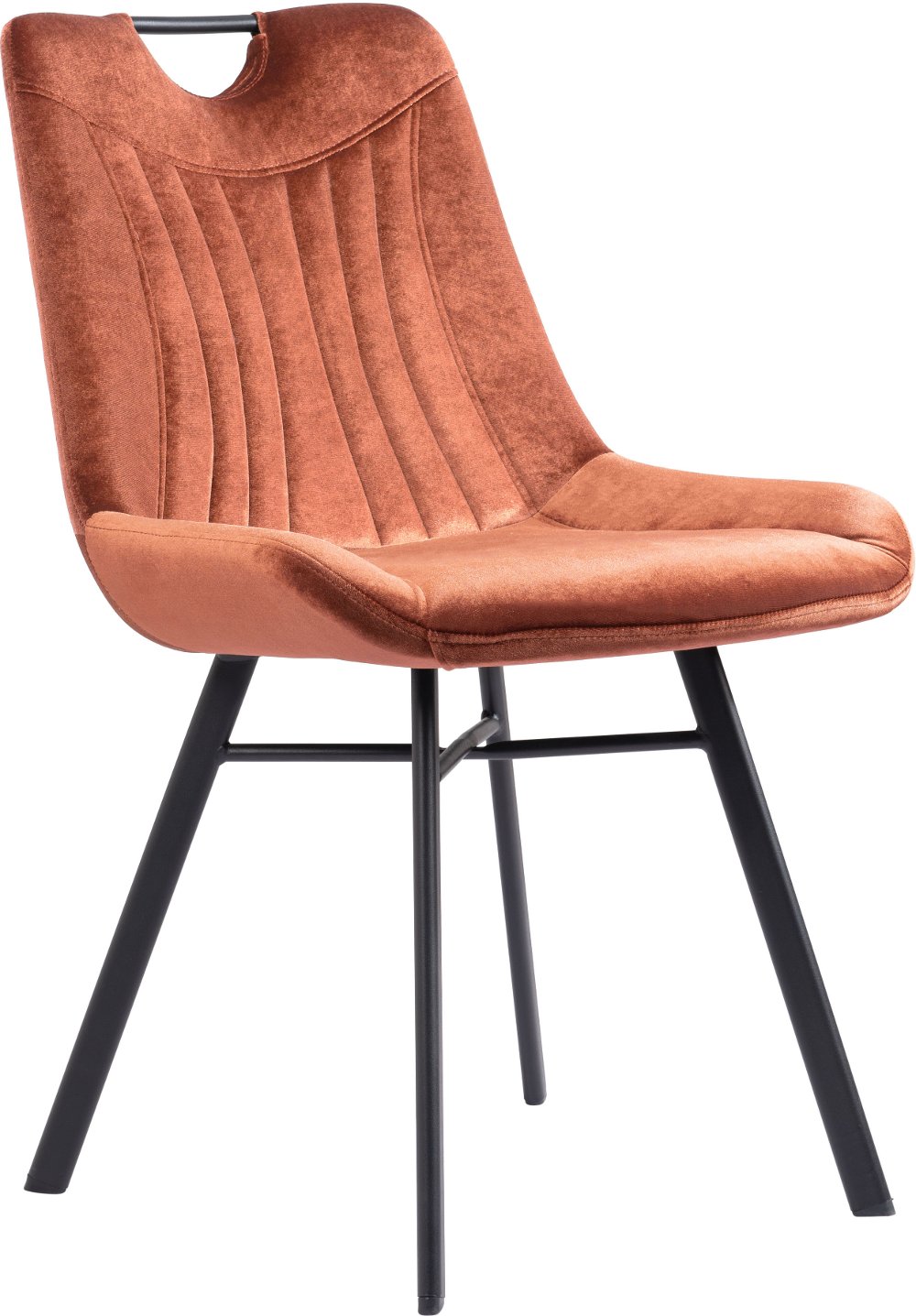 Tyler Brown Velvet Dining Chair Set of 2