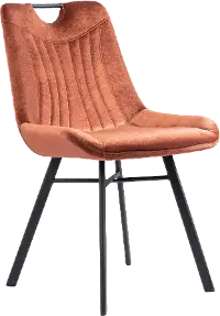 Tyler Brown Velvet Dining Chair, Set of 2