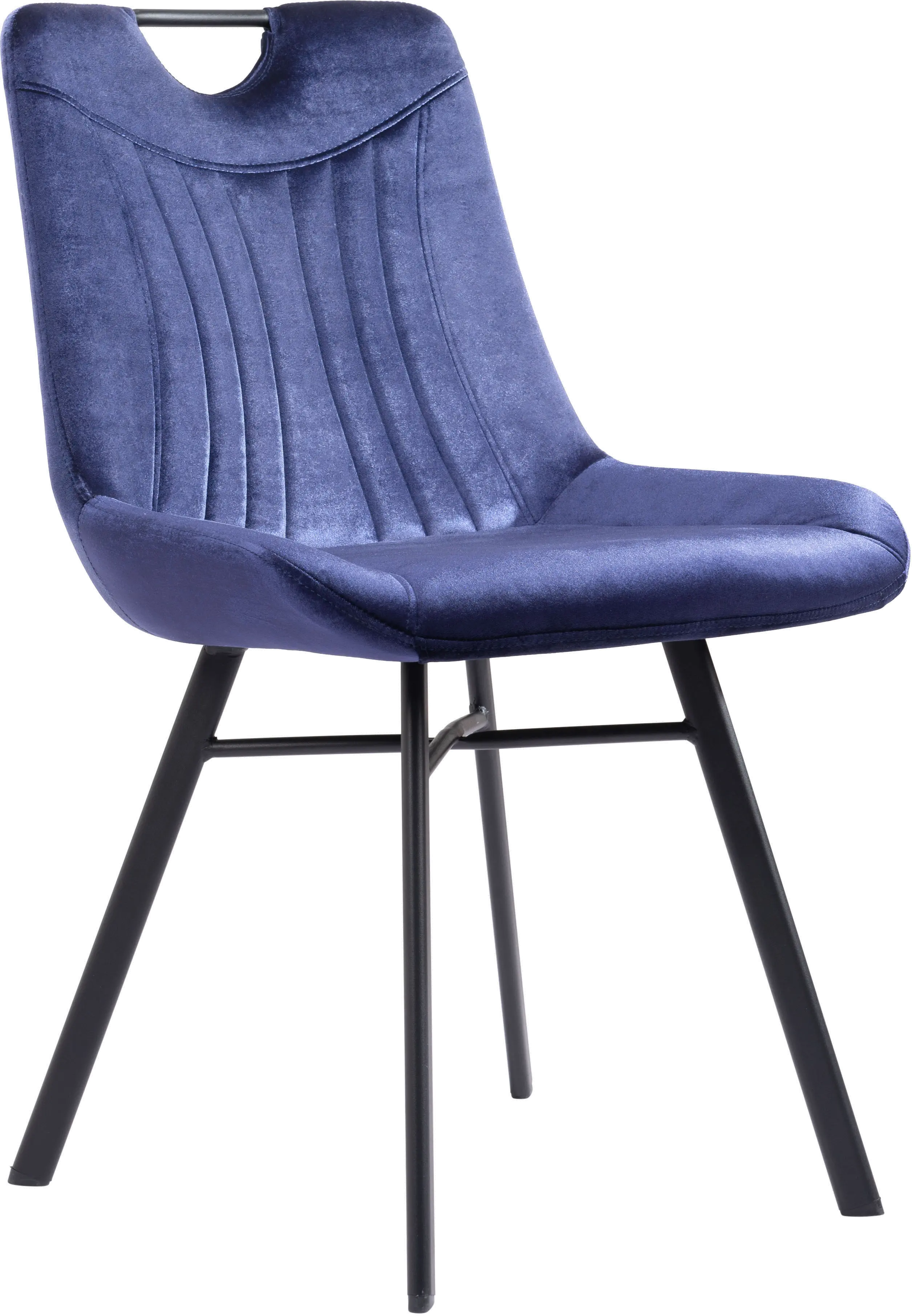Tyler Blue Velvet Dining Chair, Set of 2-1