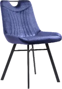 Tyler Blue Velvet Dining Chair, Set of 2