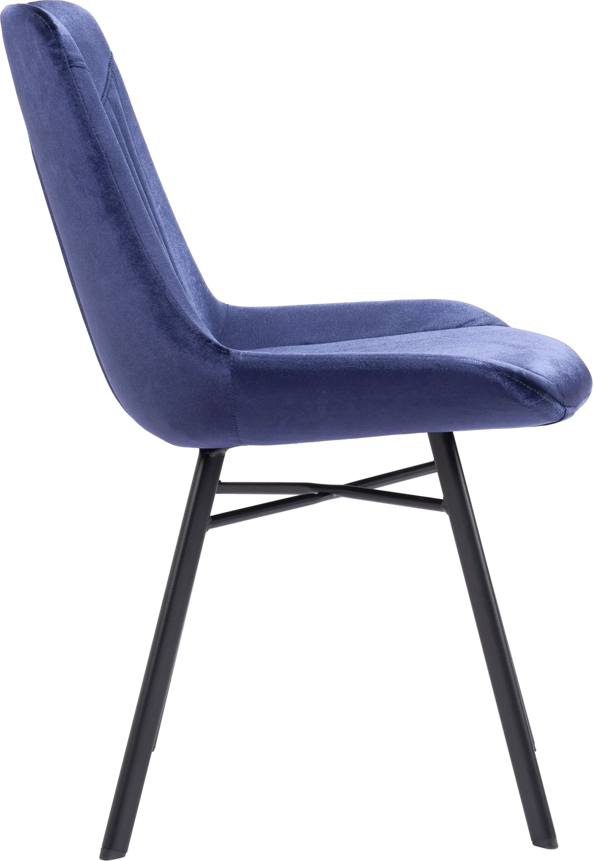 Tyler Blue Velvet Dining Chair, Set of 2-4