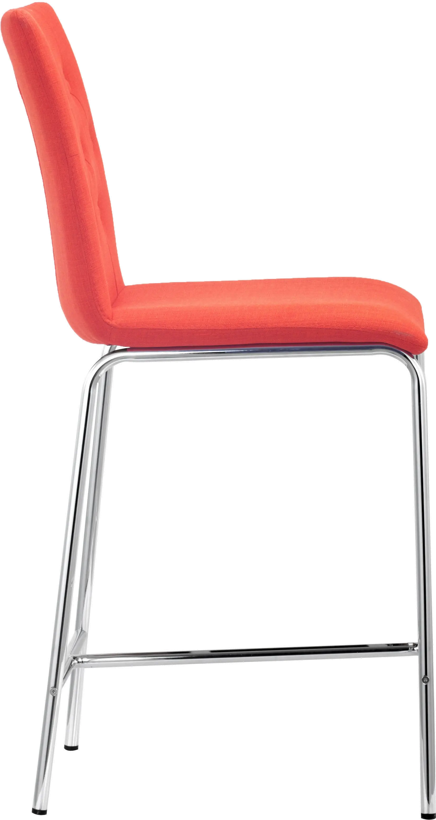 Uppsala Tangerine Counter Height Stool, Set of 2-4