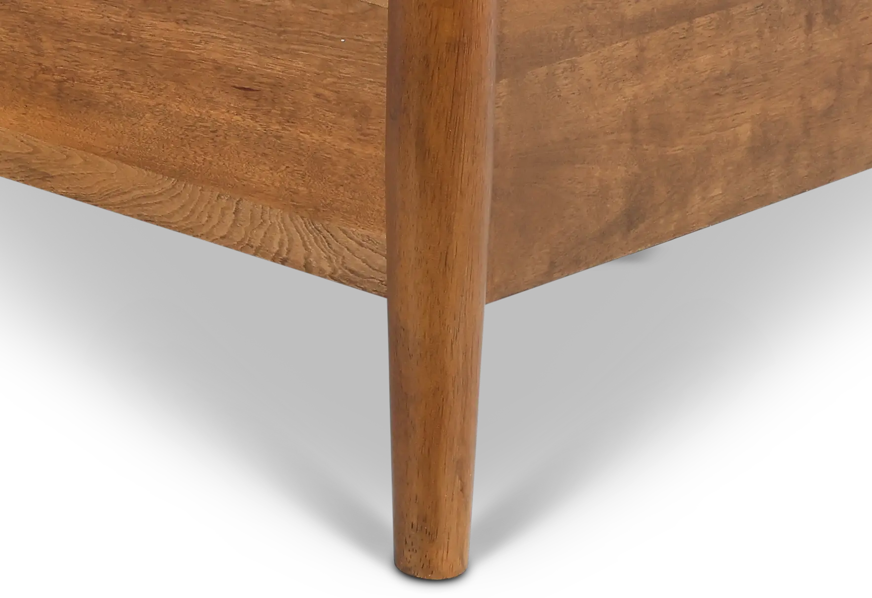 Robin Mid-Century Modern Brown Twin Platform Bed-8